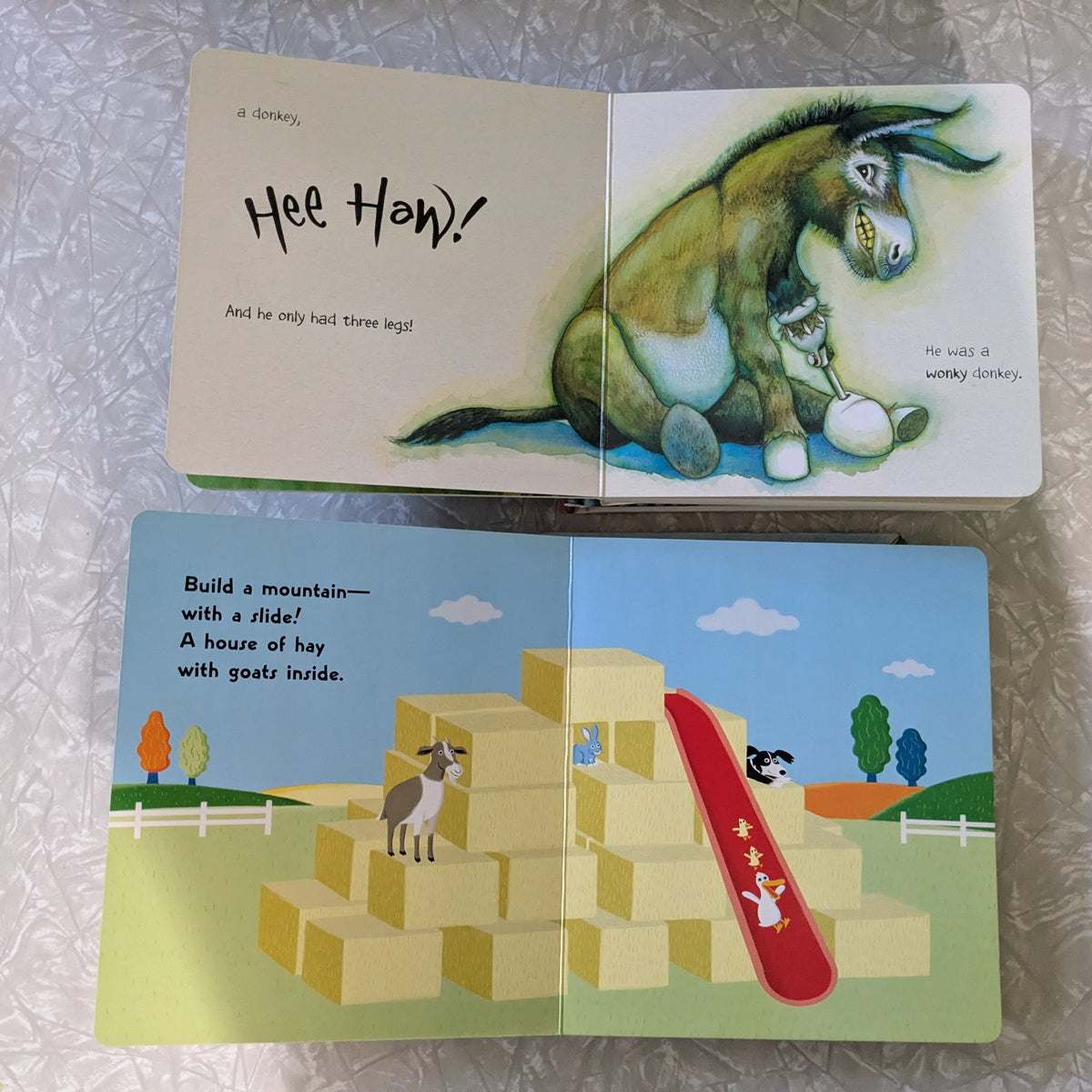 #61 Board Books - Wonkey Donkey, Firehouse Dogs, Green Tractor, Junkyard