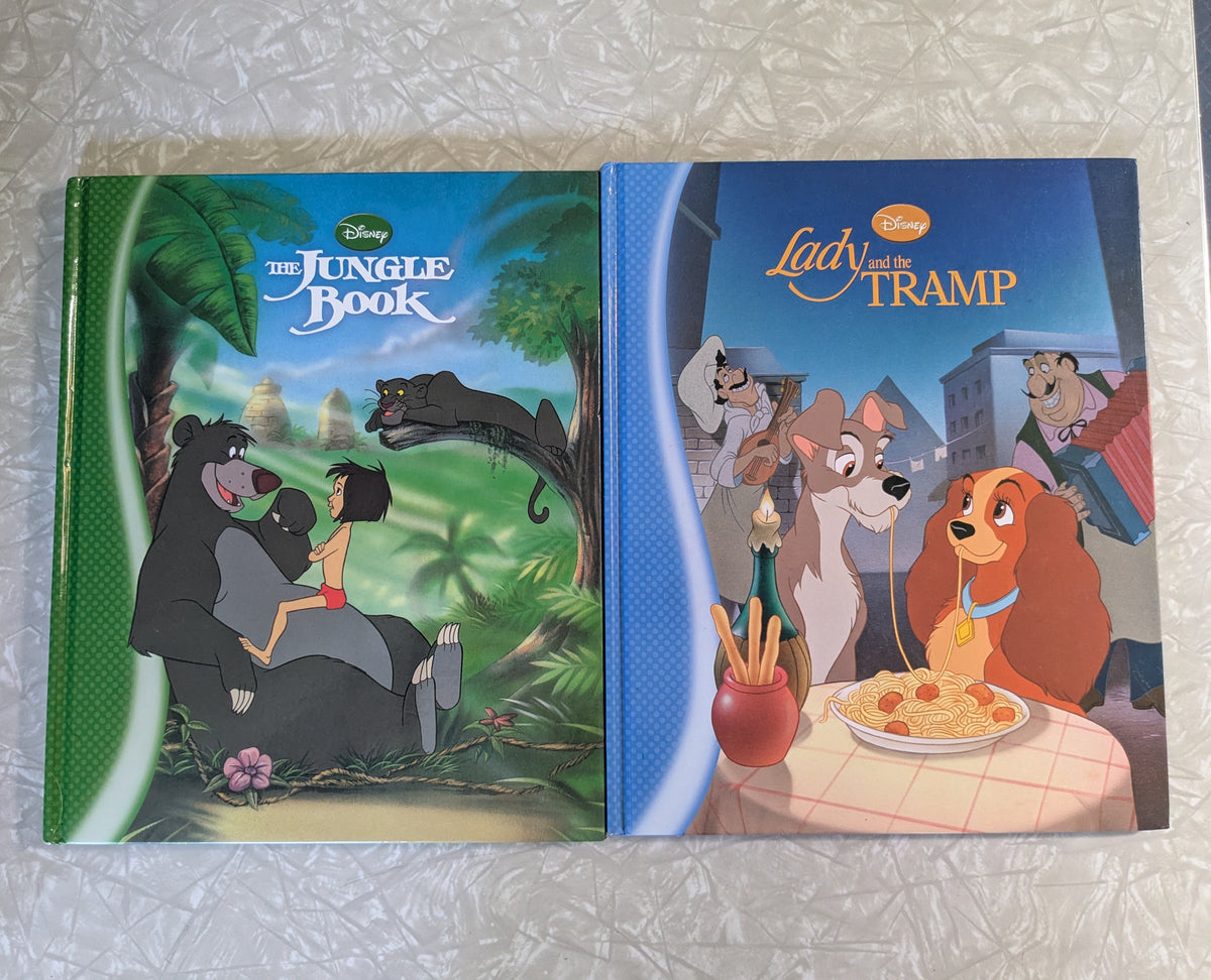 #61 Disney Lady and the Tramp & Jungle Book Hardcover Books