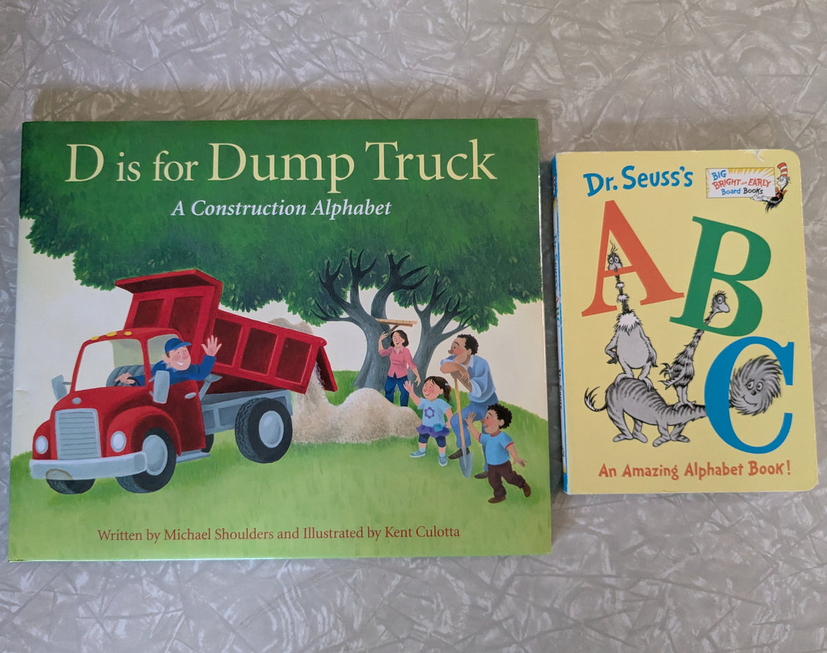 #61 D is for Dump Truck Hardcover & Dr. Seuss ABC Board Book