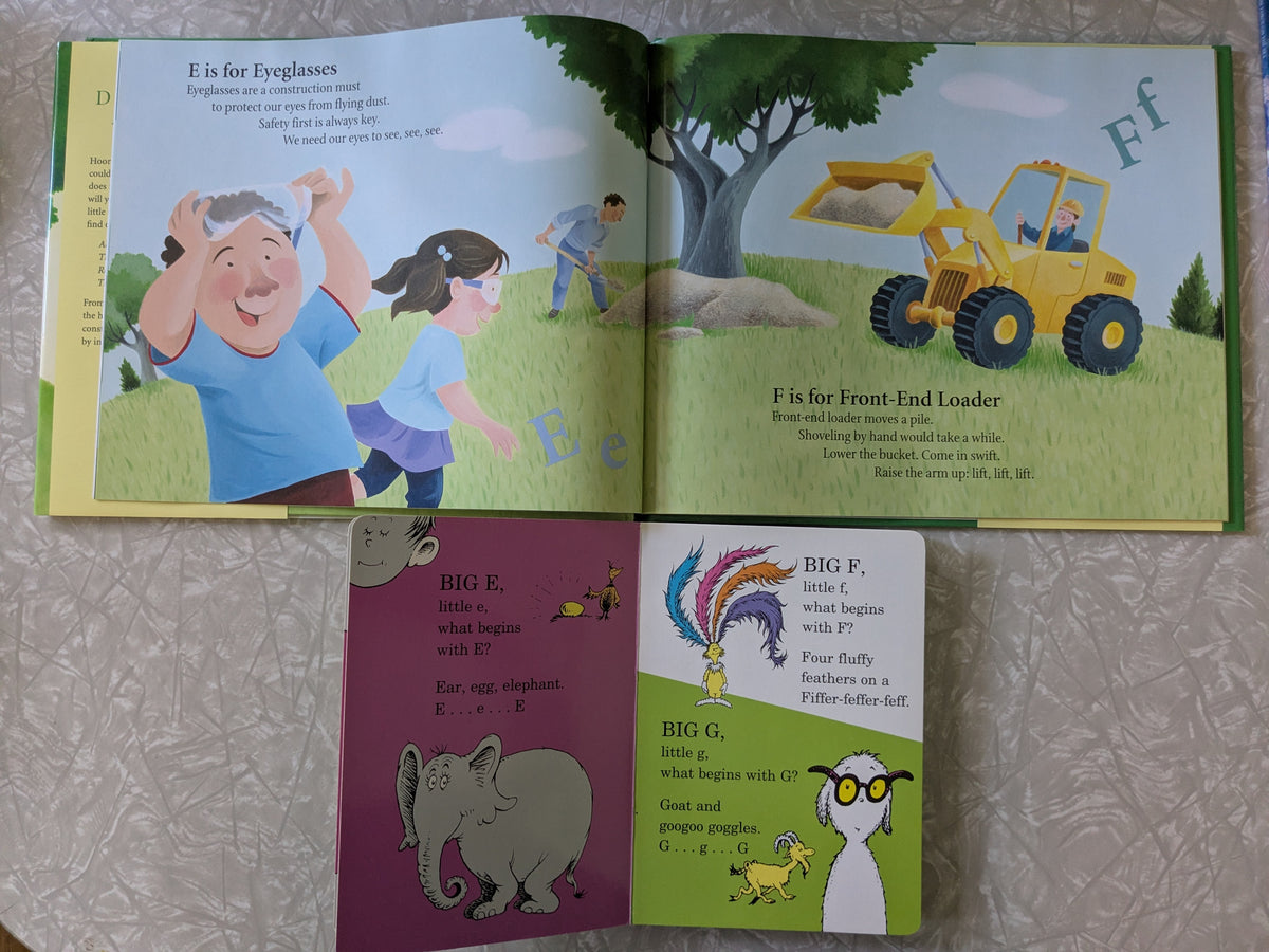 #61 D is for Dump Truck Hardcover & Dr. Seuss ABC Board Book