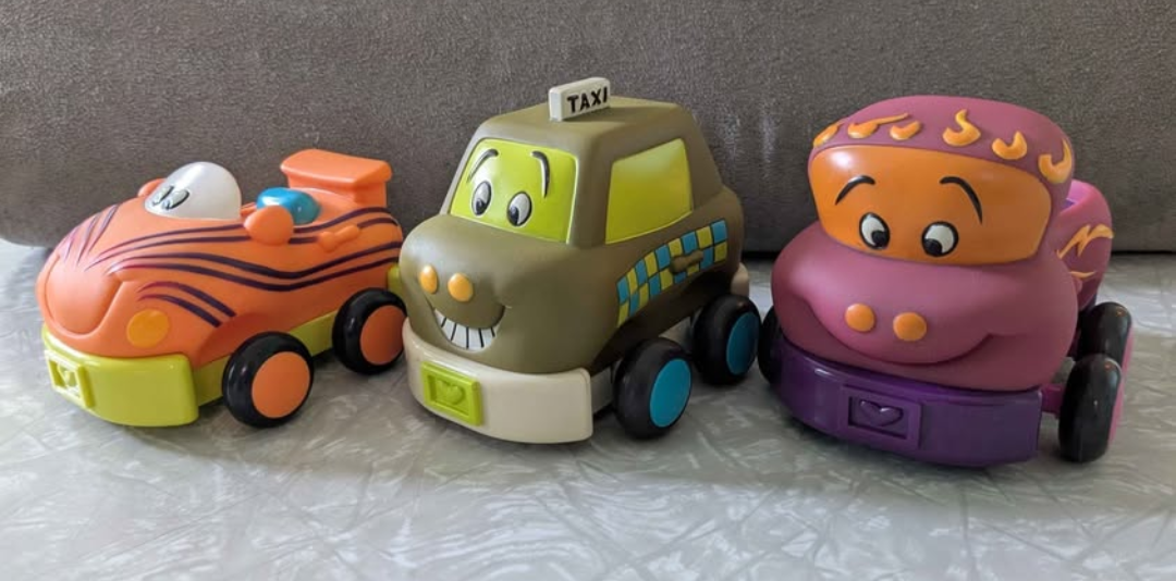 #61 B. Toys Pull Back Cars