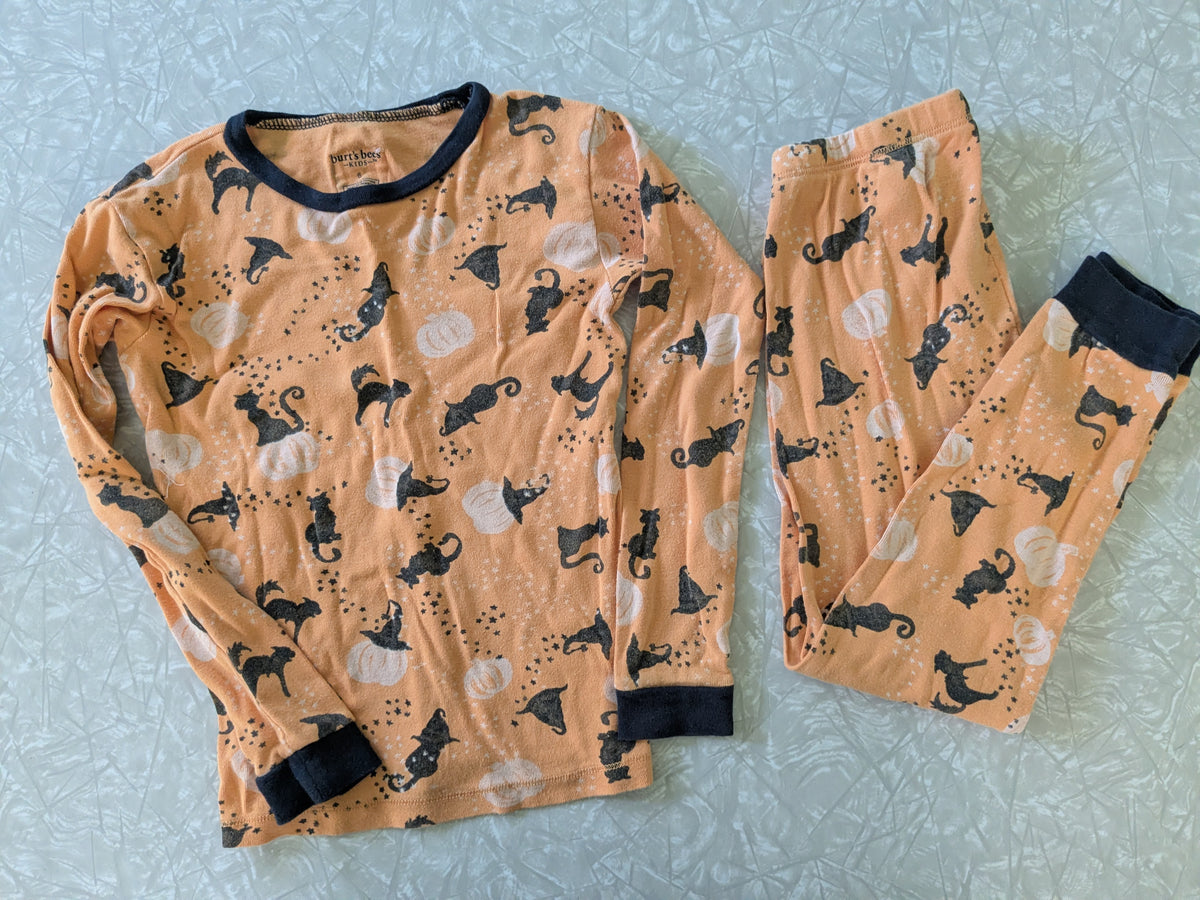 #61 Burts Bees Kids Sz 6 Halloween Pajama Set