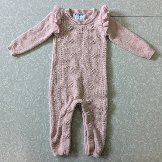 #61 12-18mo Knit Light Pink Sweater Outfit One Piece