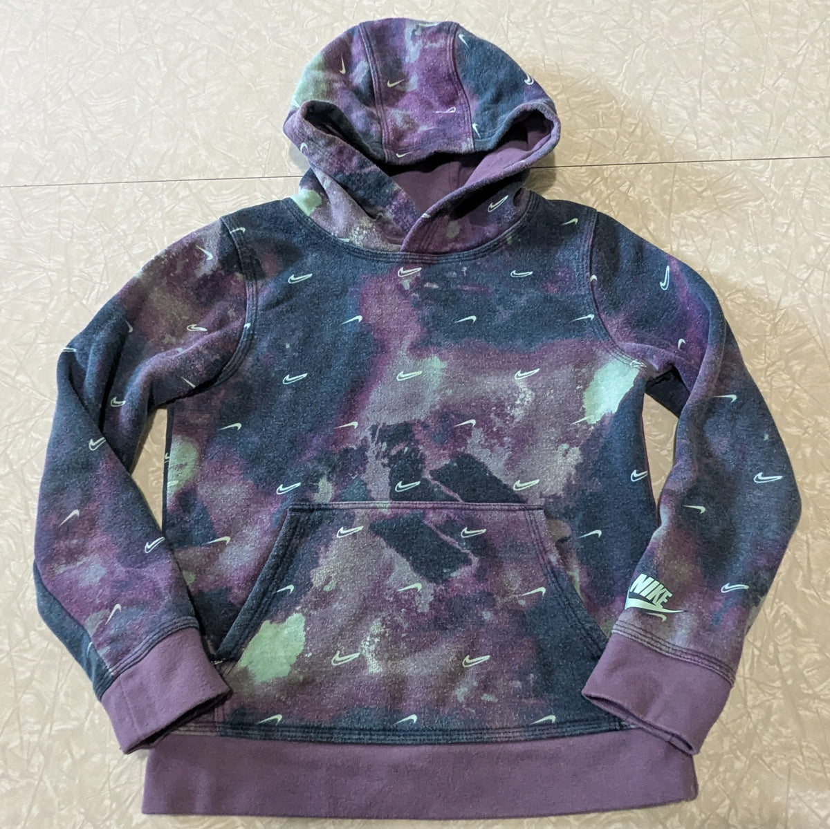 #61 Girls 7 Purple Nike Hoodie