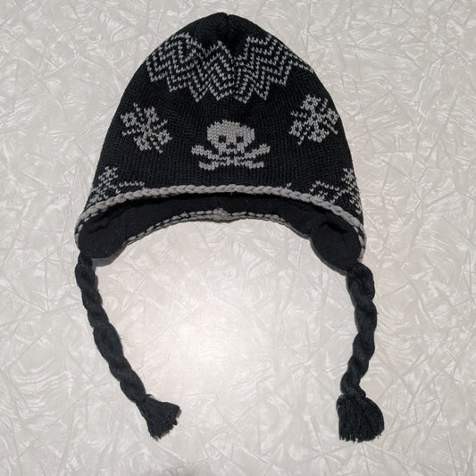 #61 Toddler Knit Fleece Lined Skull Hat