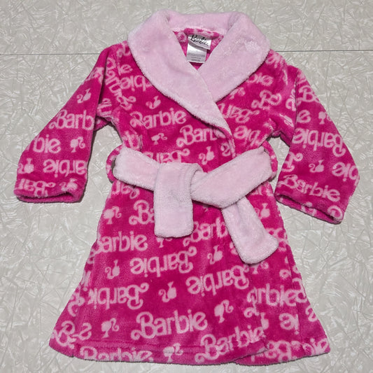#61 2T Barbie Bath Robe - Thick, Warm Fleece