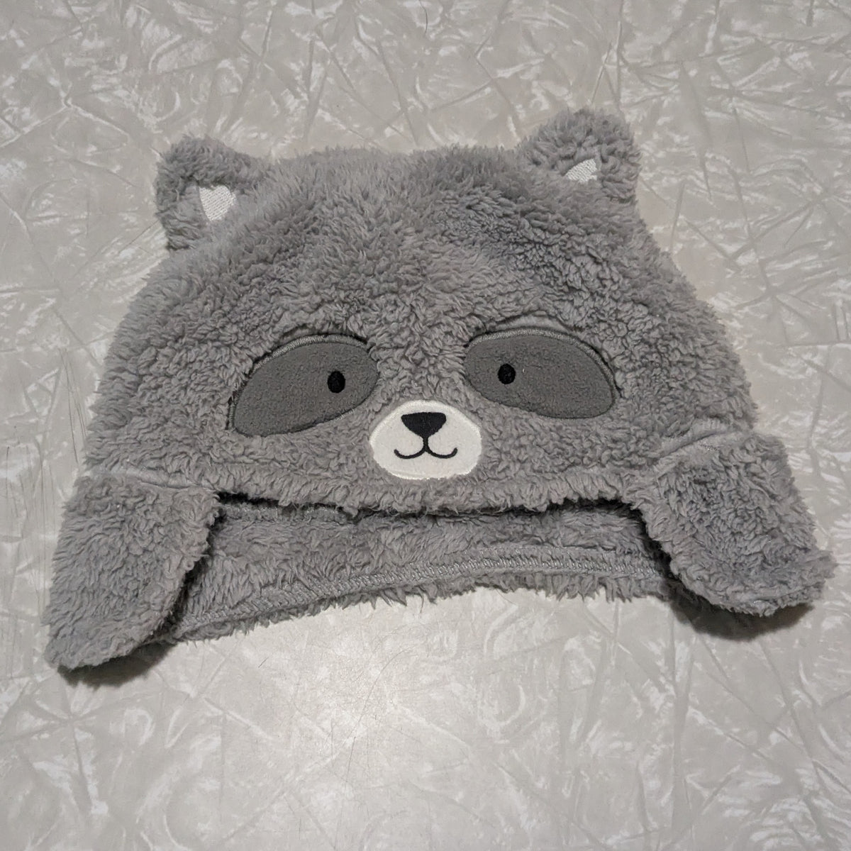 #61 Carter's 9-12mo Fuzzy Raccoon Hat