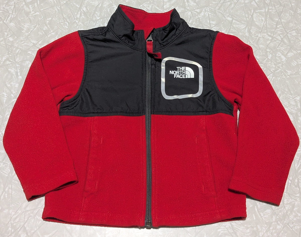 #61 North Face 2T Red/Black Fleece Jacket