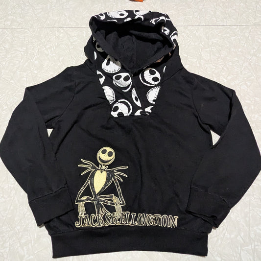 #61 Girls 6 Jack Skellington Nightmare Before Christmas Halloween Hoodie
