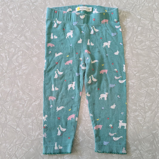 #61 Baby Boden 12-18mo Leggings Farm Animals