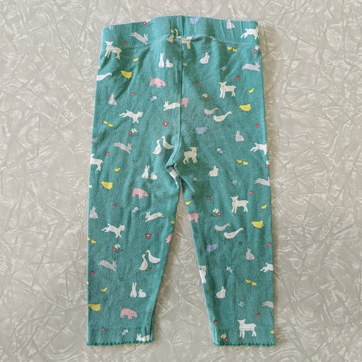 #61 Baby Boden 12-18mo Leggings Farm Animals