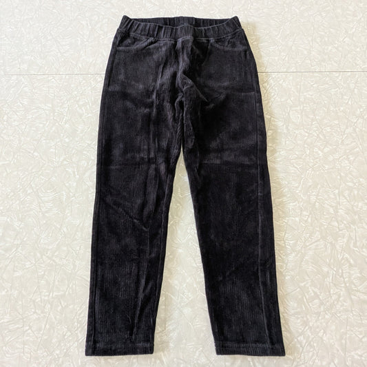 #61 Hanna Andersson Girls 120 (6/7) Black Corduroy Stretchy Leggings