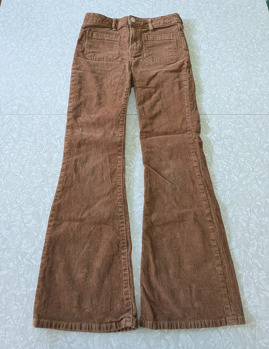 #61 Gap Girls 12 "70s Flare" Brown Corduroy Pants