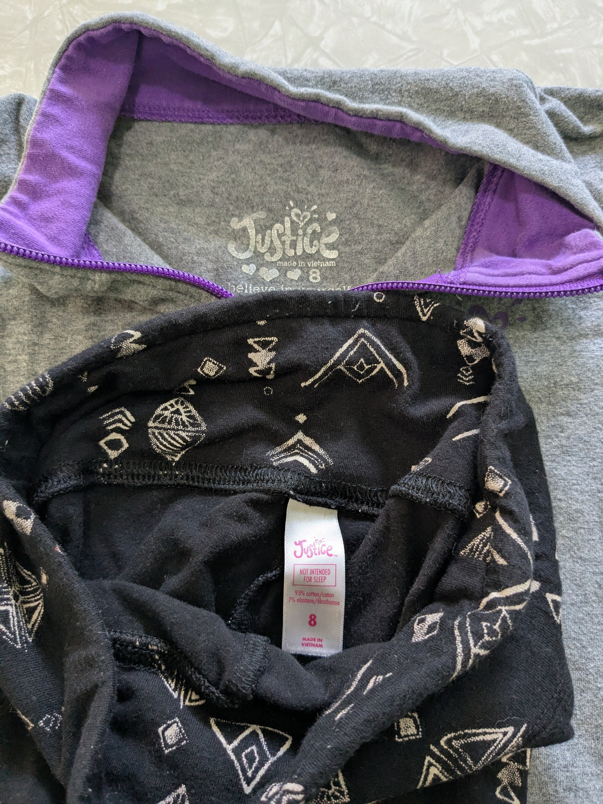 #61 Justice Girls 8 Lightweight Jacket & Leggings