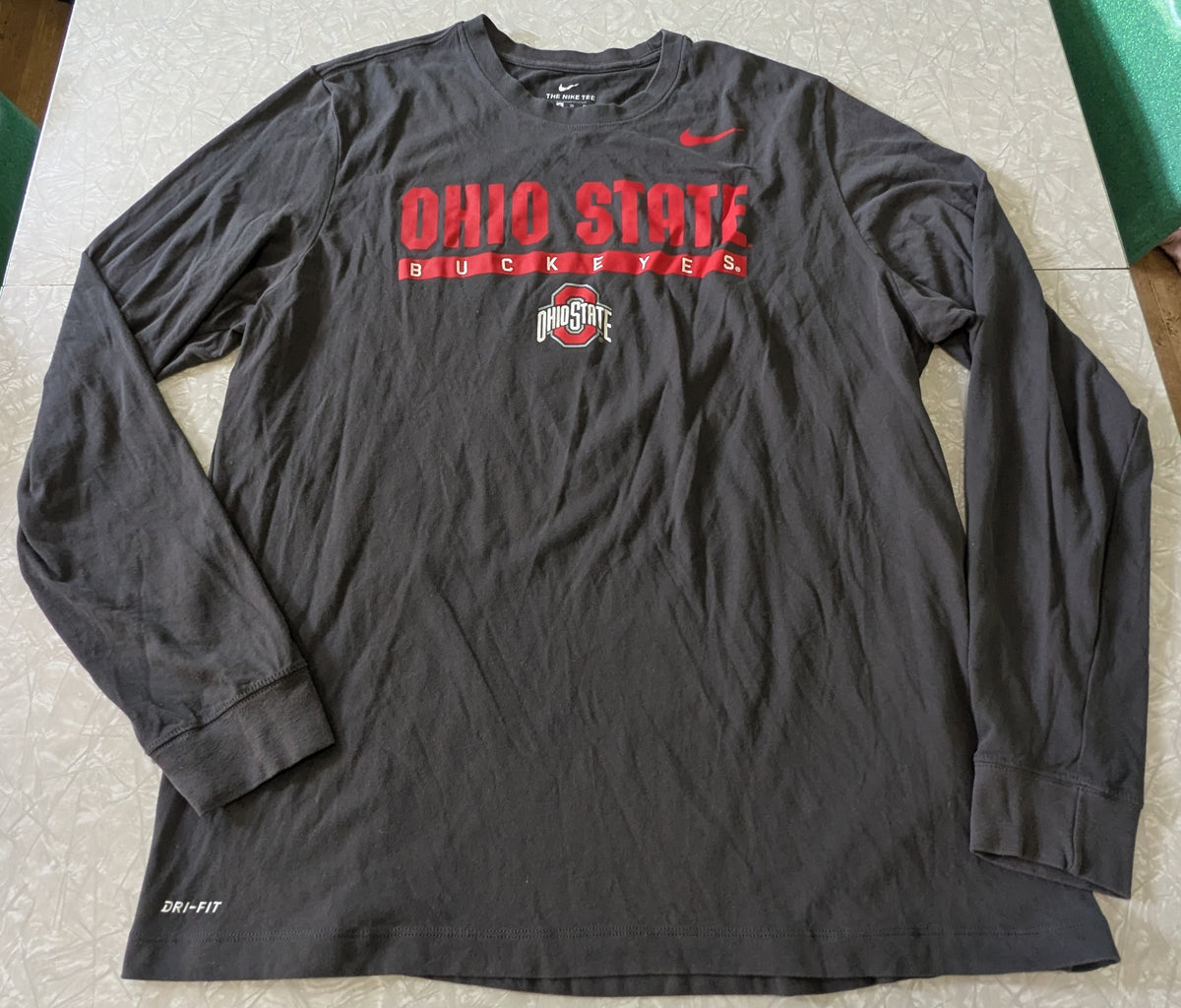 #61 Mens XL Nike DriFit Ohio State Buckeyes Long Sleeve Tee