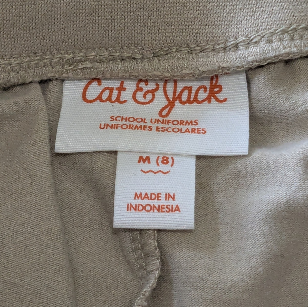#61 Girls 8 Cat & Jack School Uniform Skirt Soft Stretchy