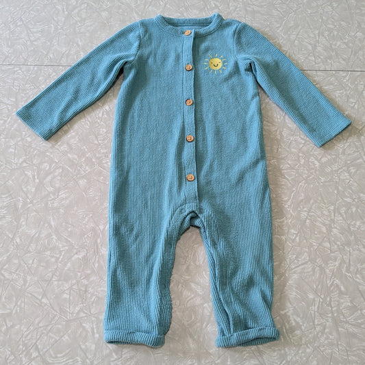 #61 Cat & Jack 12mo Blue Sunshine  Romper