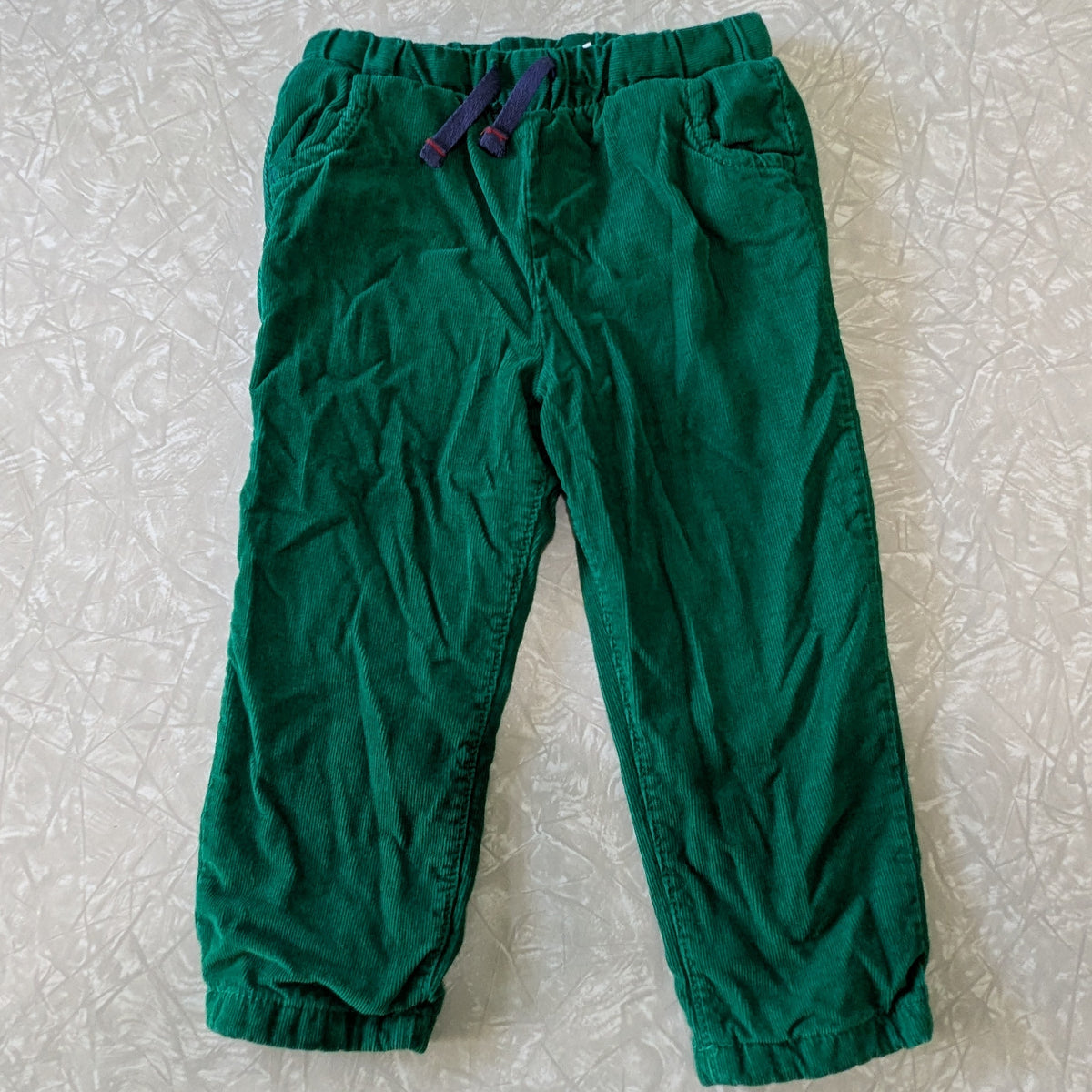 #61 Baby Boden 18-24mo Green Corduroy Pants - Lined