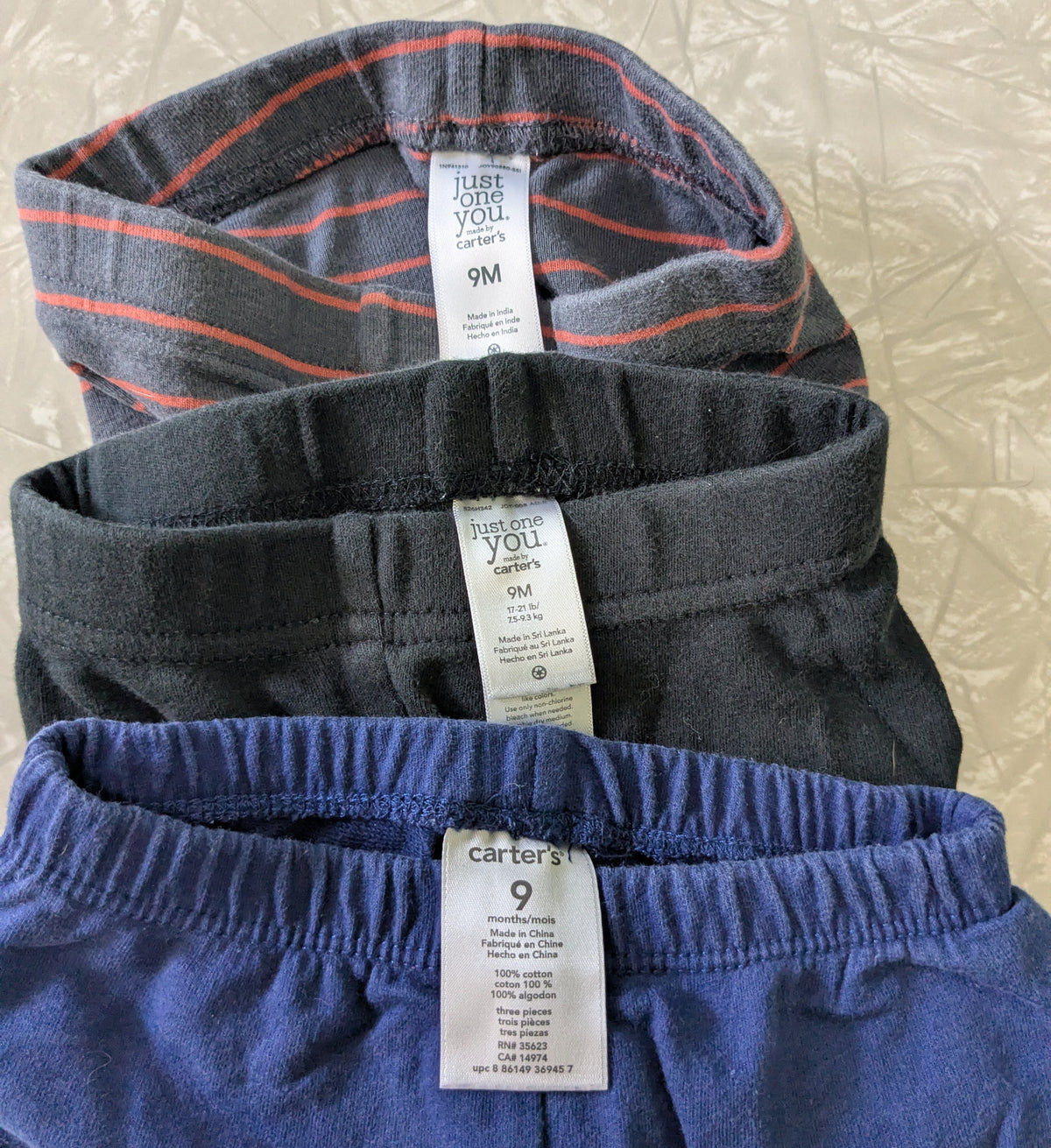 #61 Bundle of 3 Pairs 9mo Pants