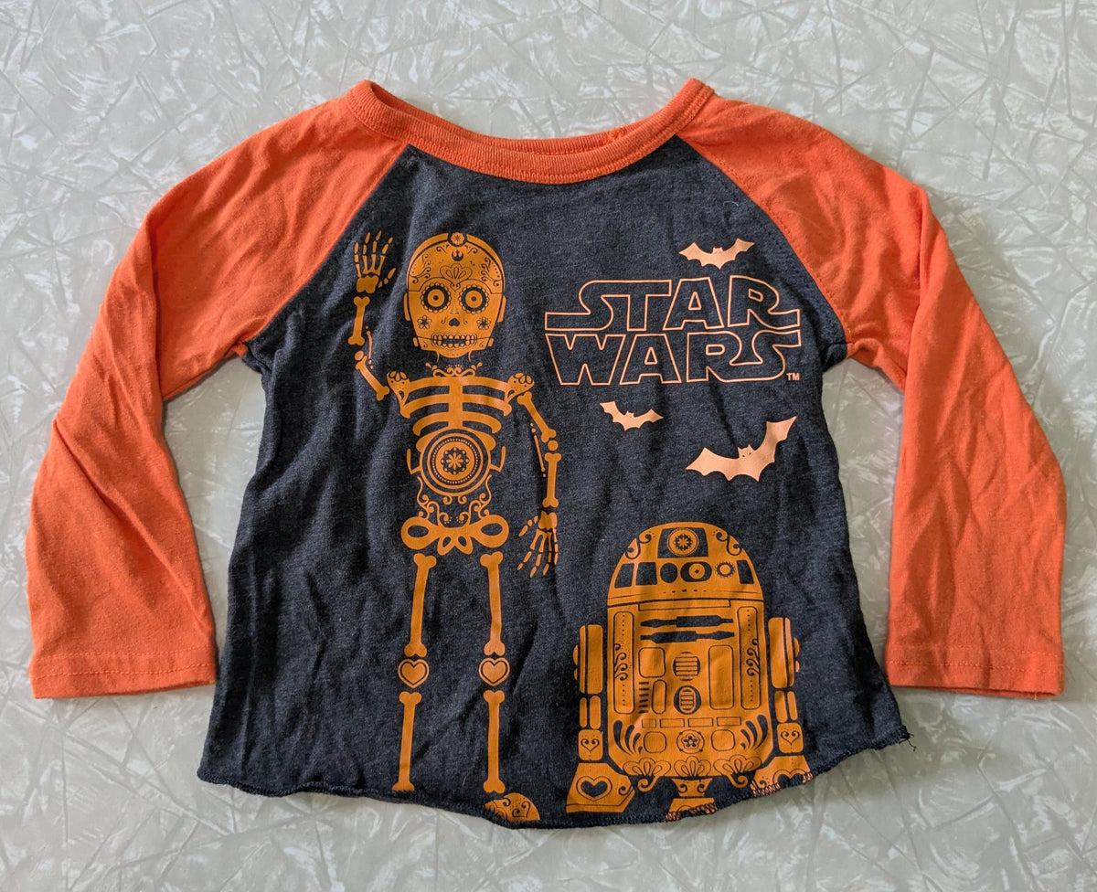 #61 Star Wars 12mo Halloween Raglan Tee