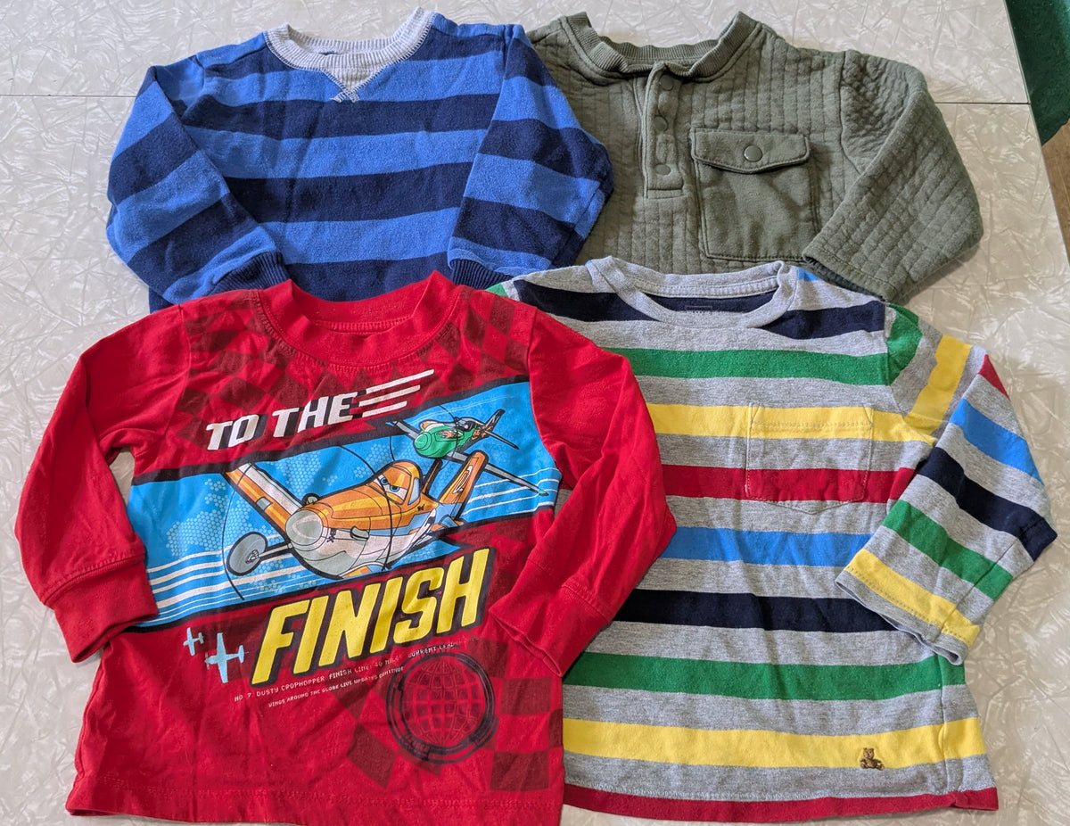 #61 Bundle 2T Long Sleeve Shirts Gap Planes Carter's