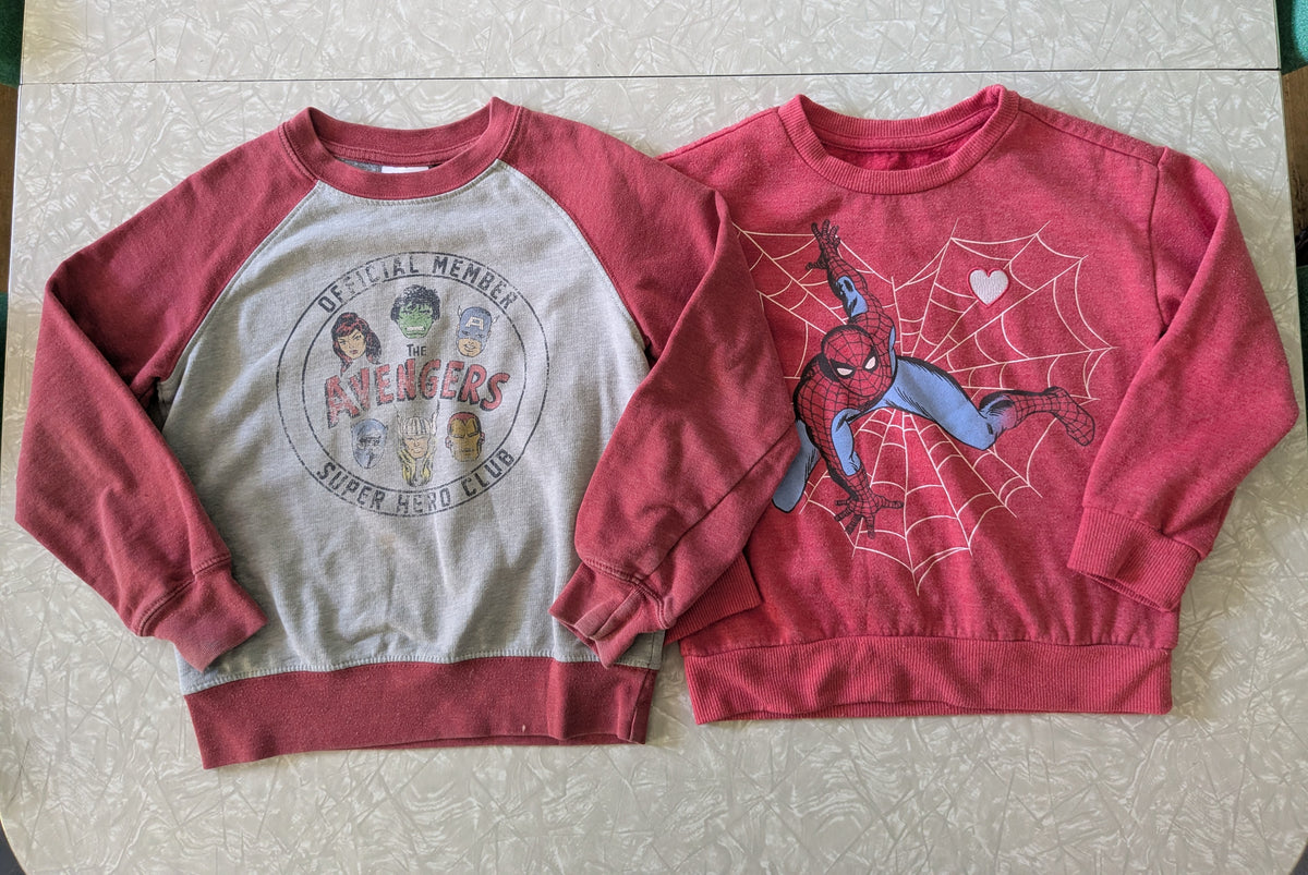 #61 Kids 5 Avengers Spiderman Sweatshirts