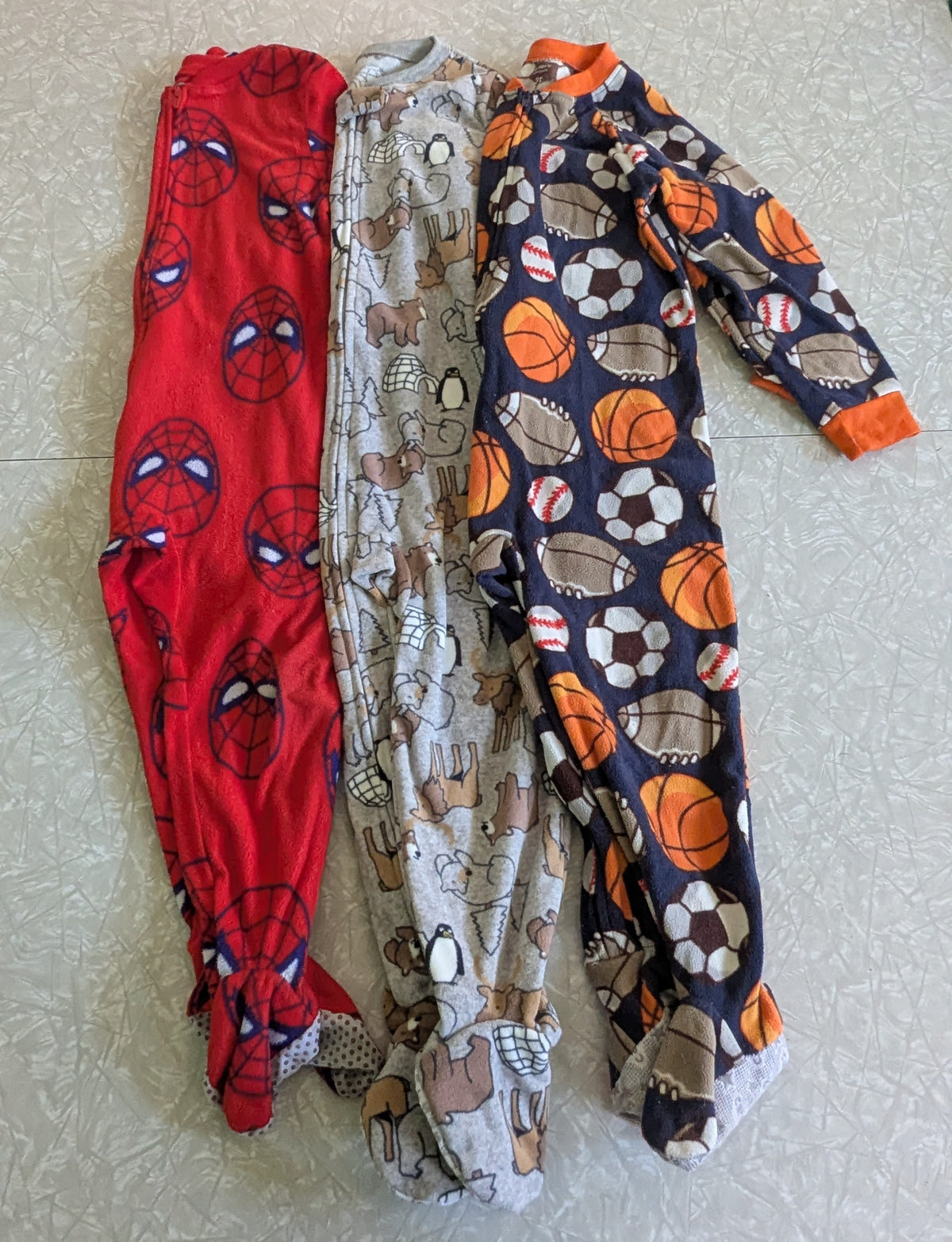 #61 Carter's & Marvel Spider Man 3T Fleece Sleepers