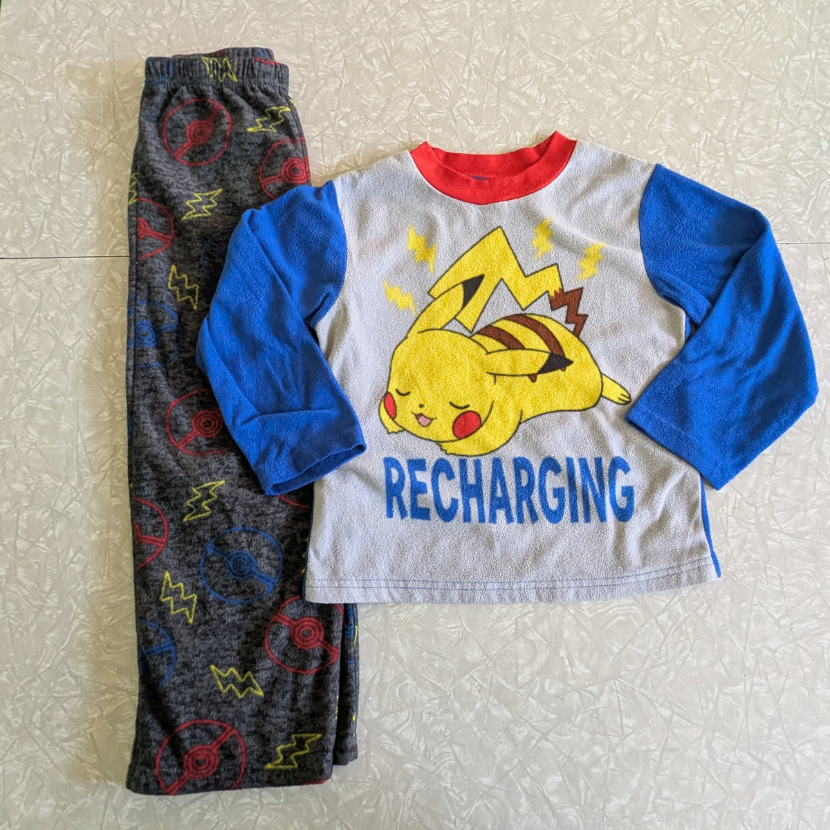 #61 Kids 6 Pokemon Pikachu Pajama Set