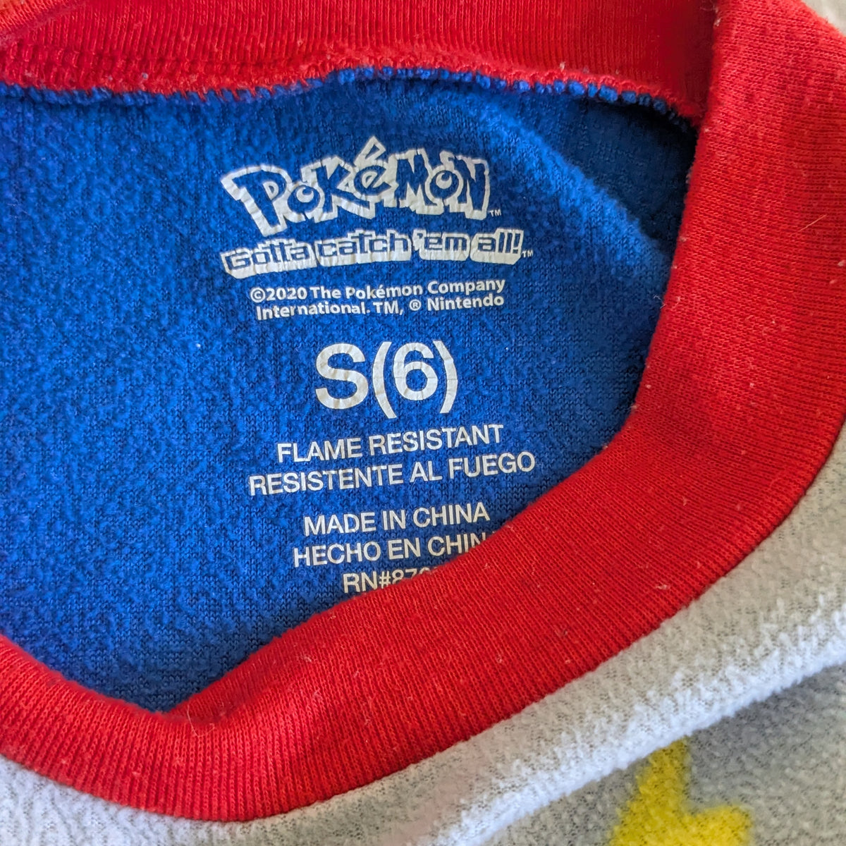 #61 Kids 6 Pokemon Pikachu Pajama Set