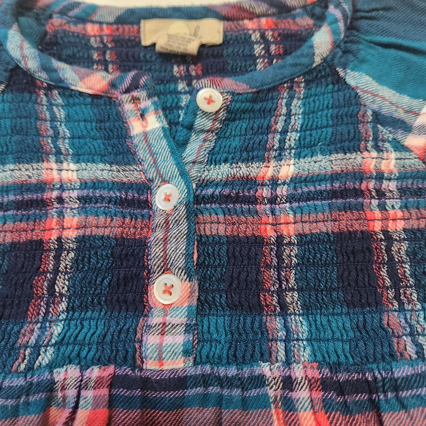 Peek 12-18 Mths Flannel Checkered Pocket Dress