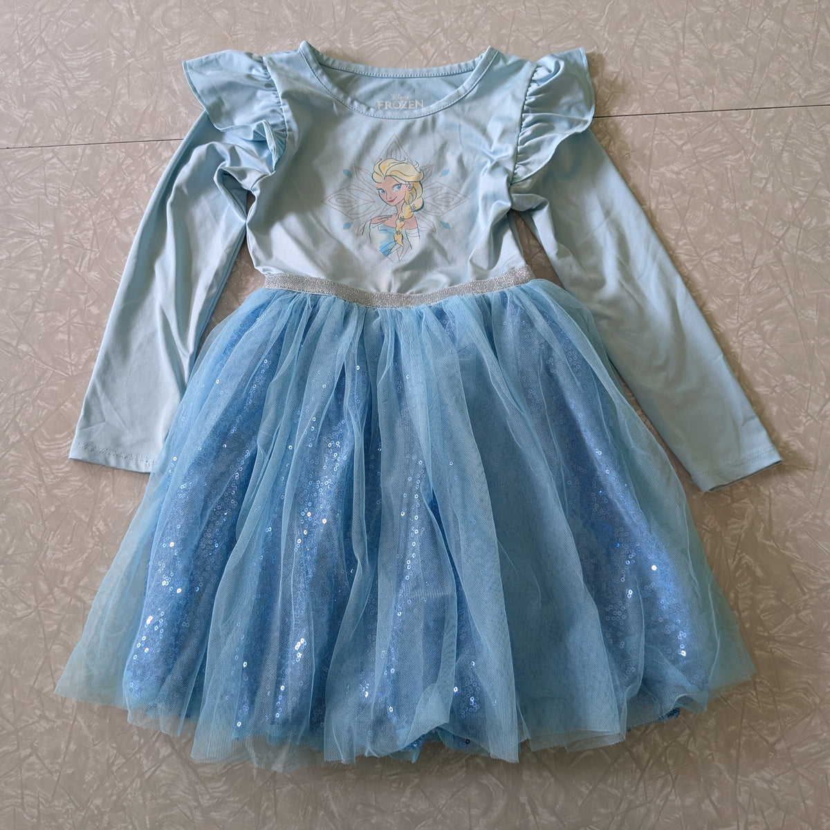 #61 4T Disney Elsa Frozen Dress Blue