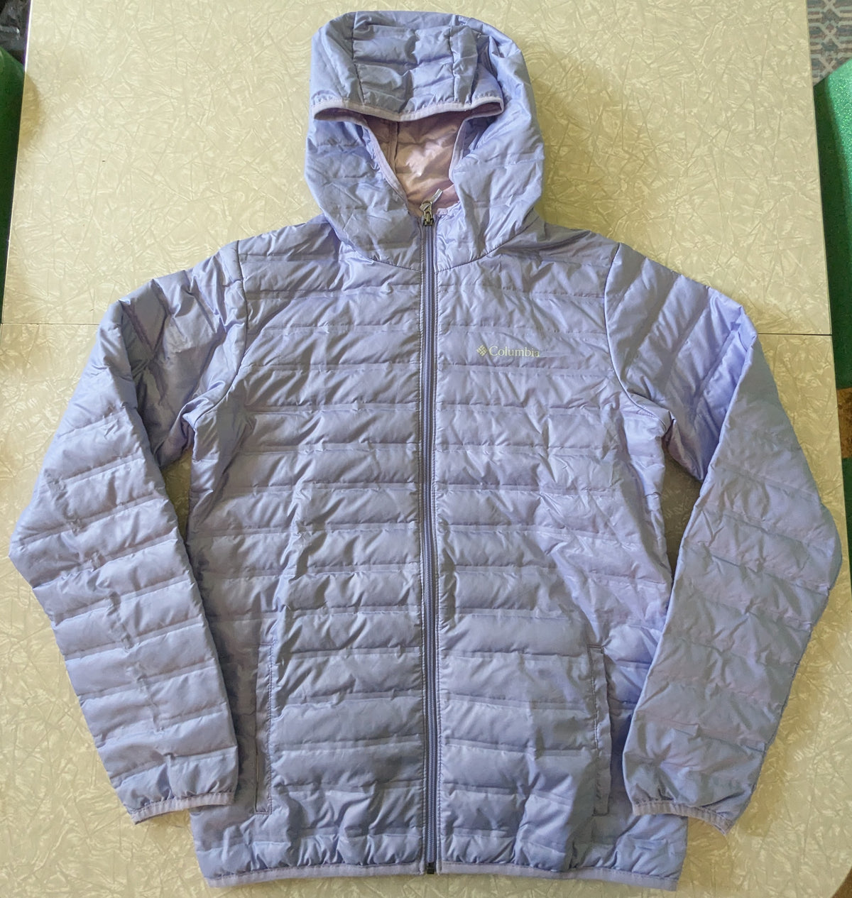 #61 Girls 18/20 Columbia Lavender Purple Lighter Weight Down Puffer Jacket