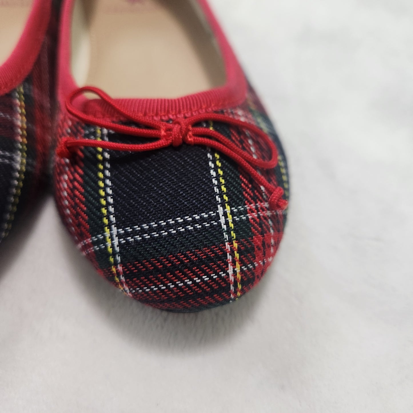 NWT Crewcuts Girls' 11 Tartan Plaid Ballet Flats