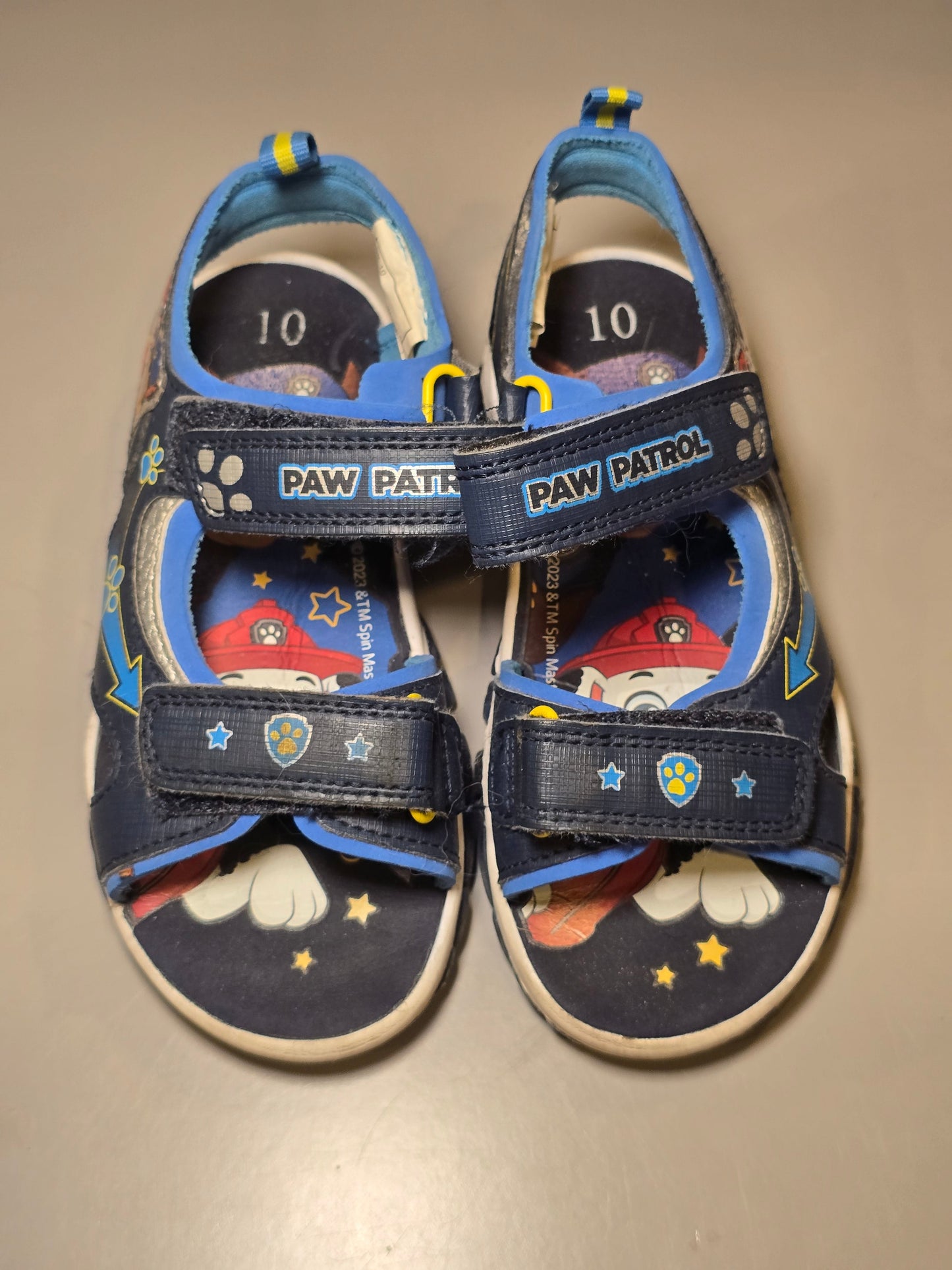 #131 Boys Paw Patrol sandals sz 10