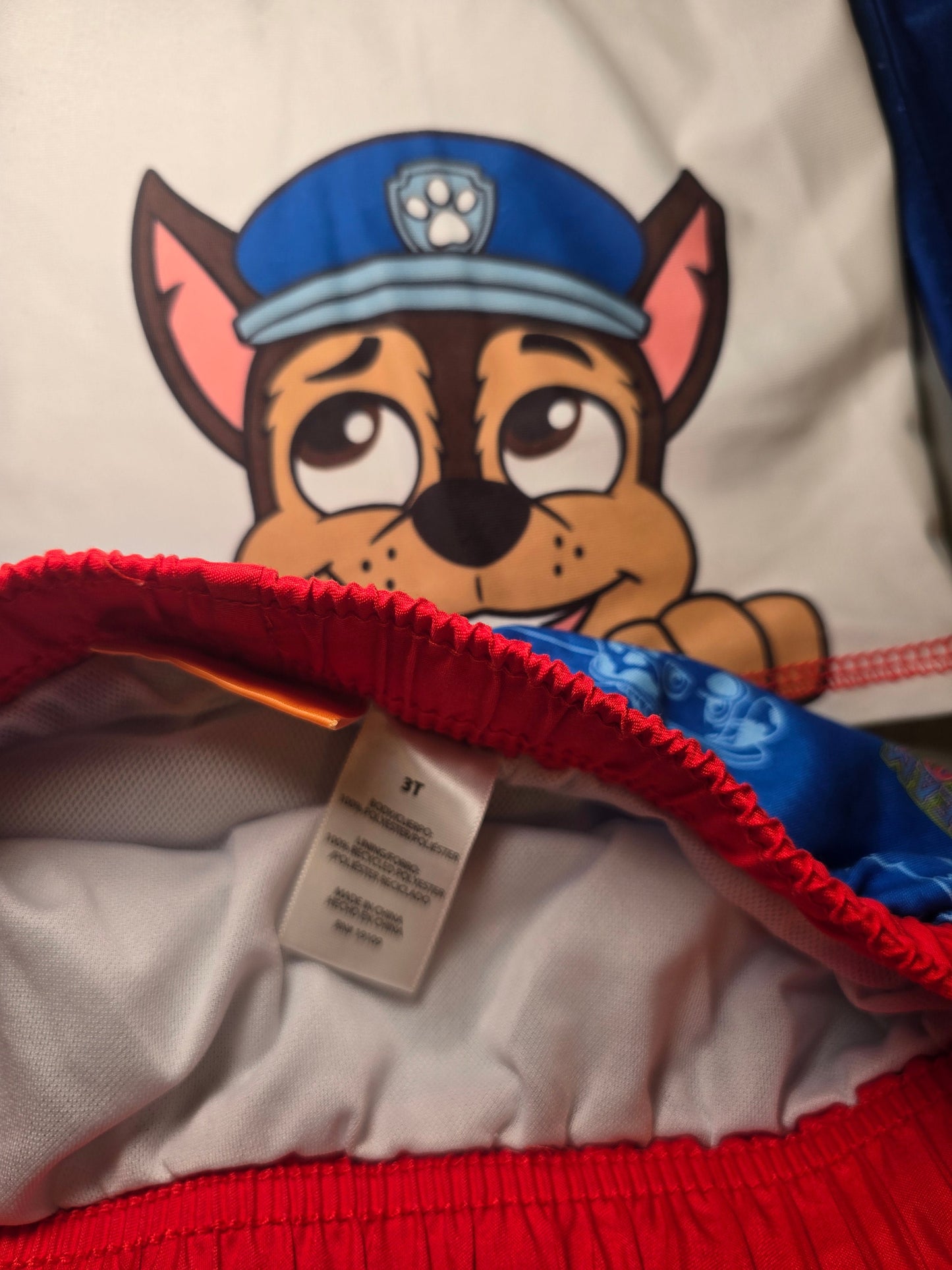 #131 Paw Patrol boys swimsuit sz 3T (fits big)