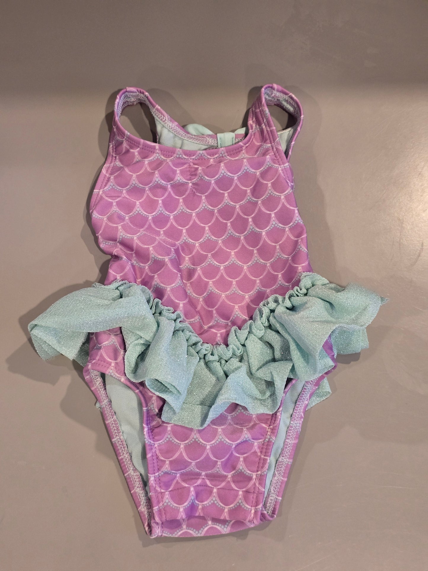 #131 Cat & Jack mermaid swimsuit girls sz 9
