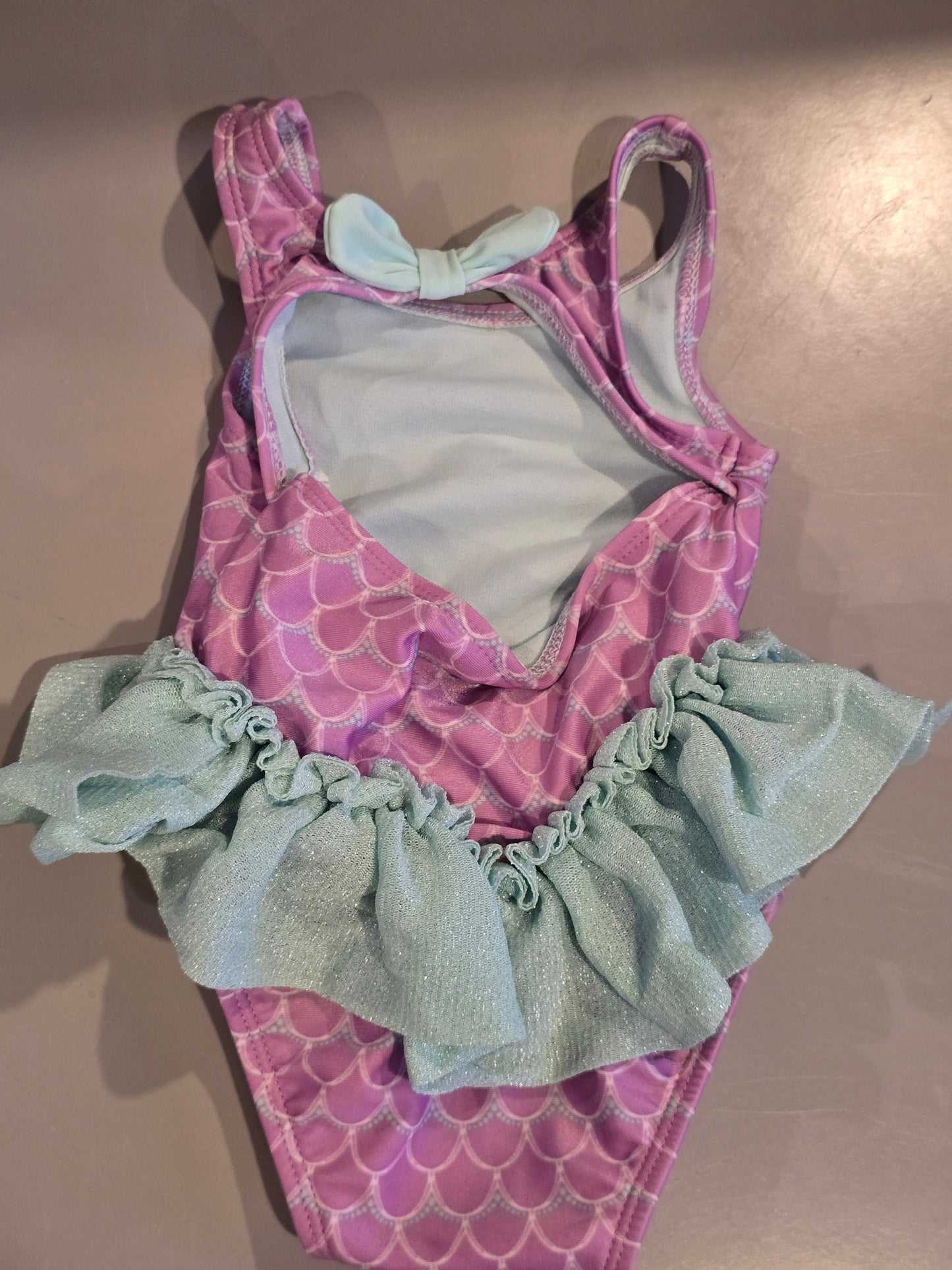 #131 Cat & Jack mermaid swimsuit girls sz 9