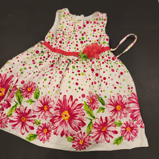 Girls 3T Rare Editions pink daisy dress