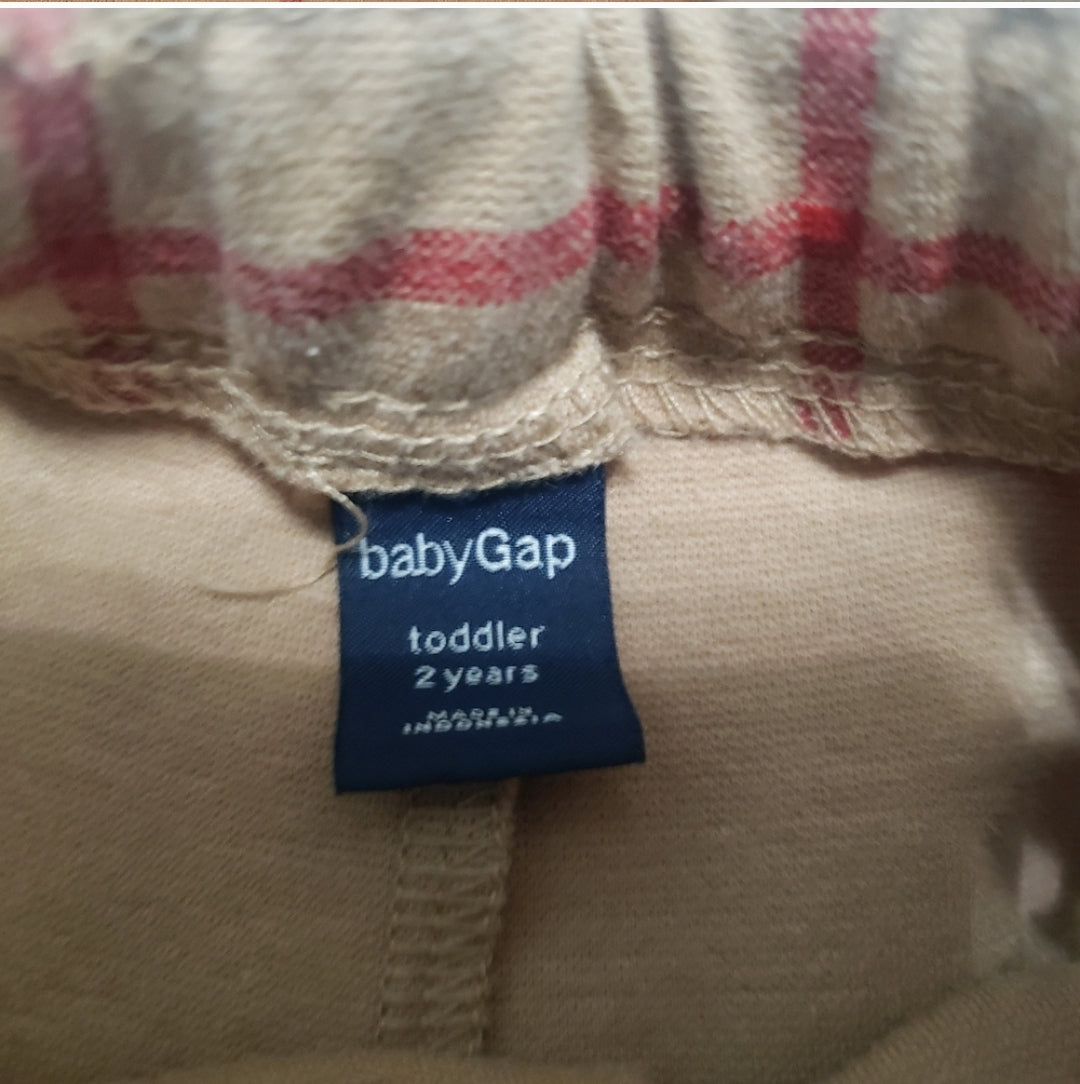 Baby Gap 2T Plaid Deerfield Stretchy Pants