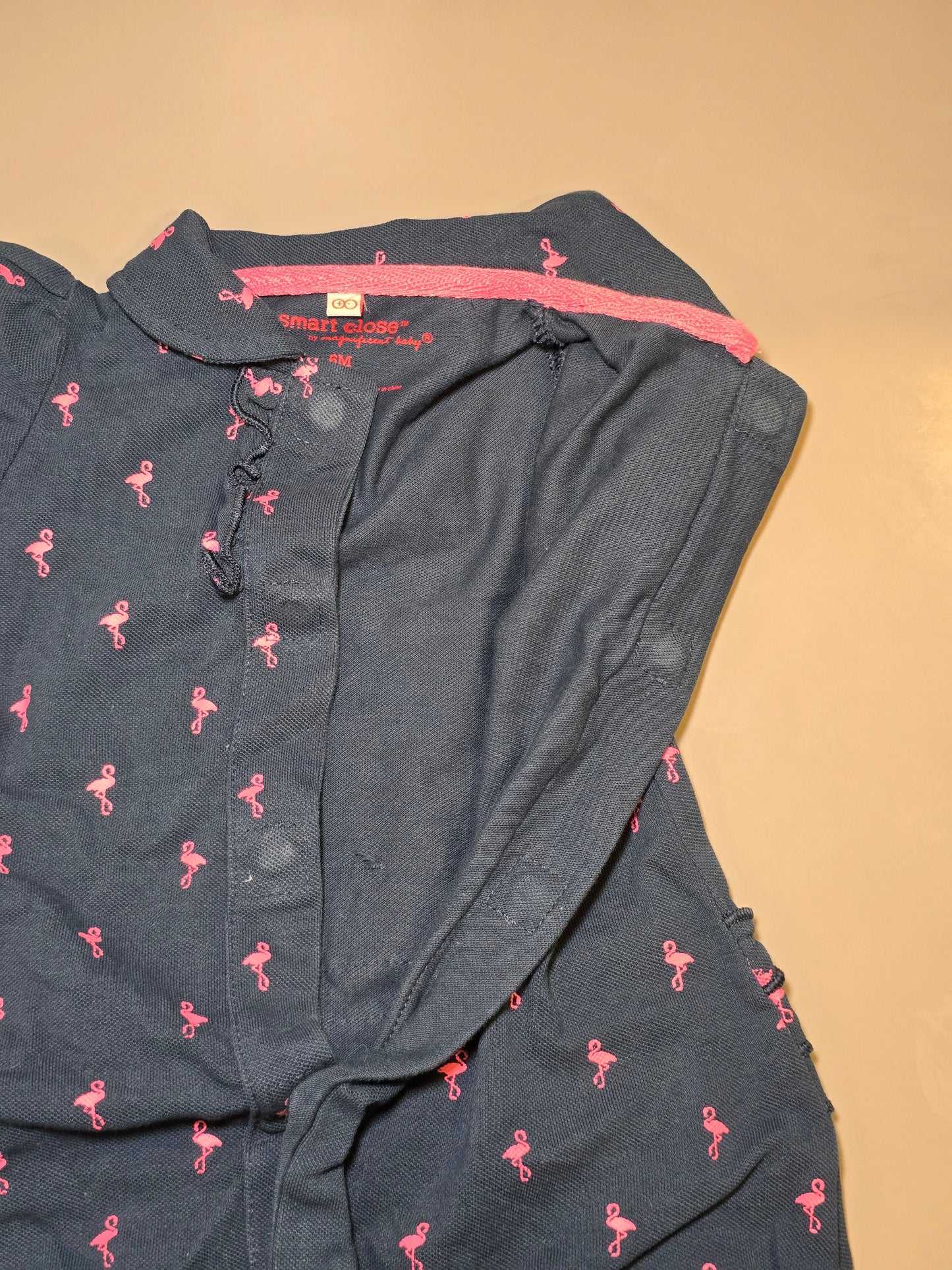 #131 Magnificent Baby Smart Close Romper girls size 6M