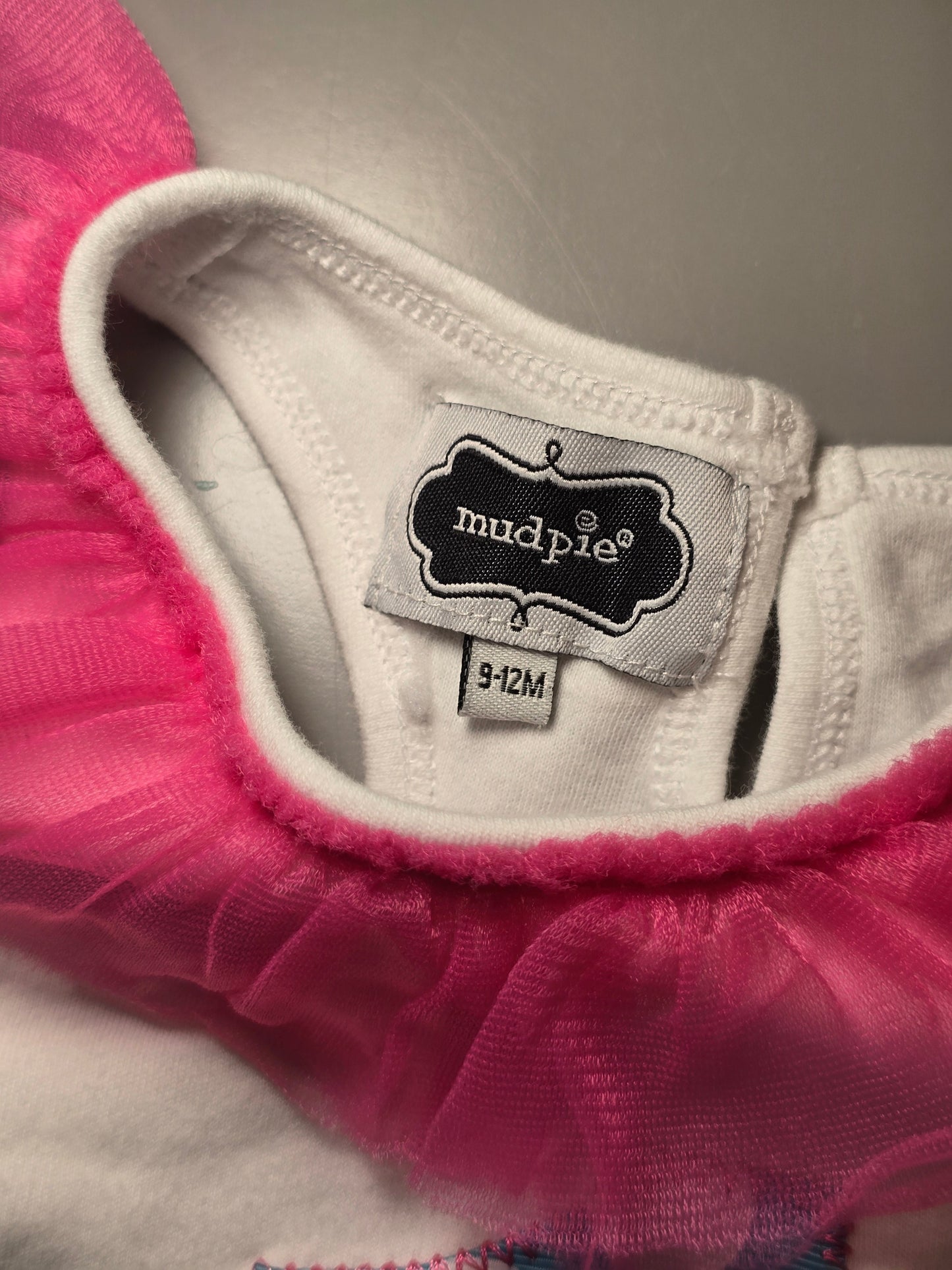 #131 Mud pie one year birthday tank girls sz 9-12M