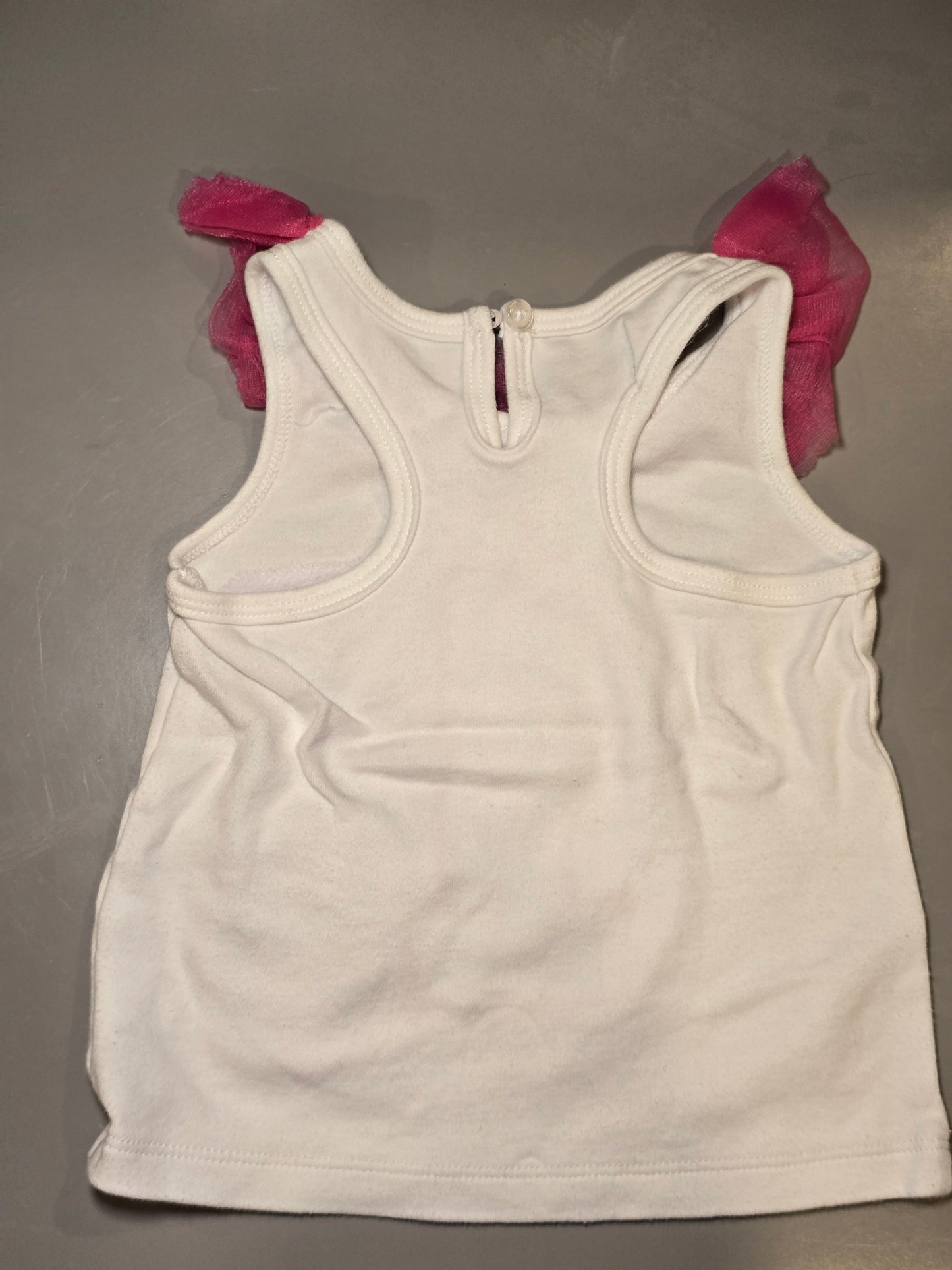 #131 Mud pie one year birthday tank girls sz 9-12M
