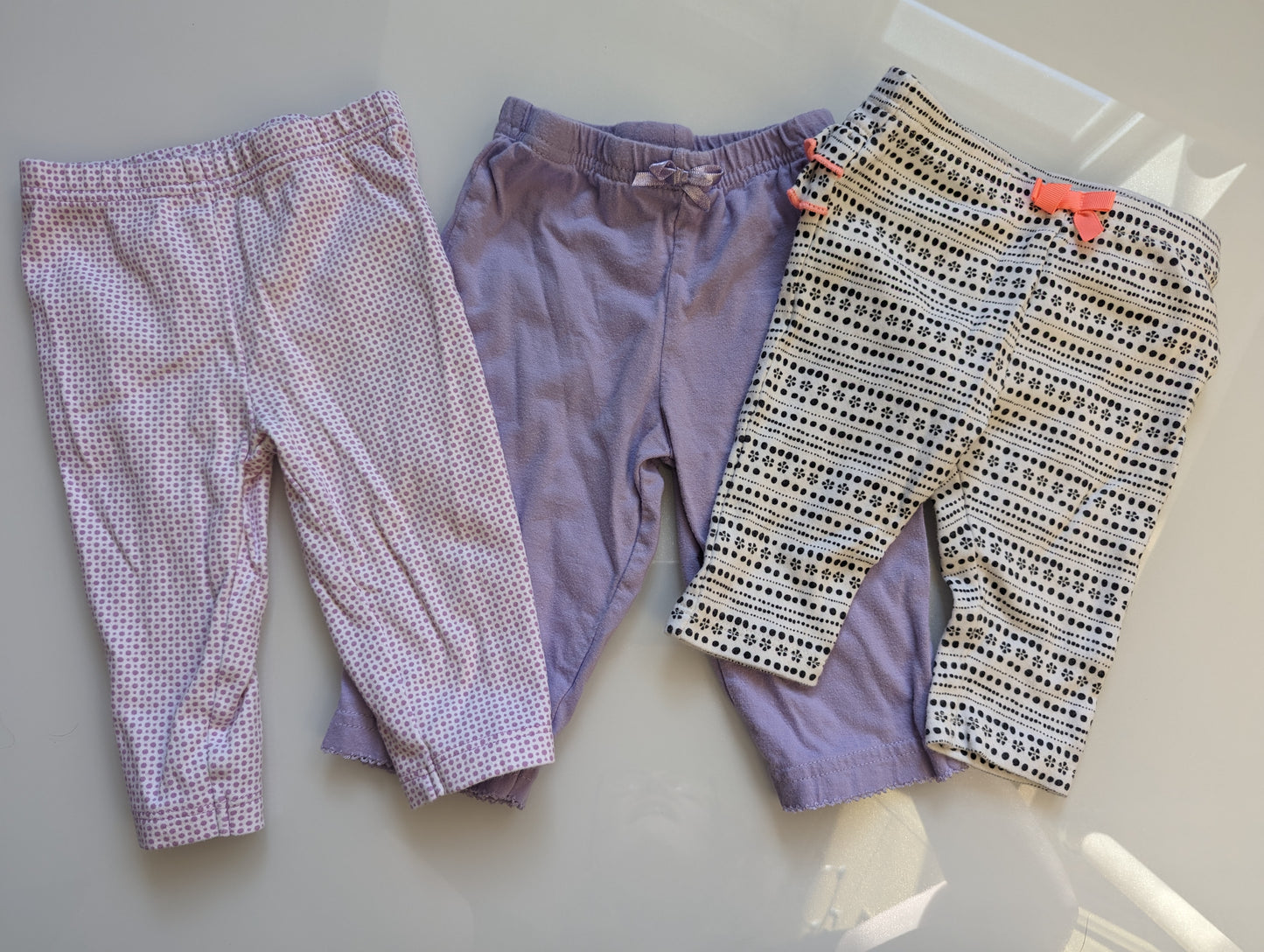 Girls 3-6m Purple Pants Bundle
