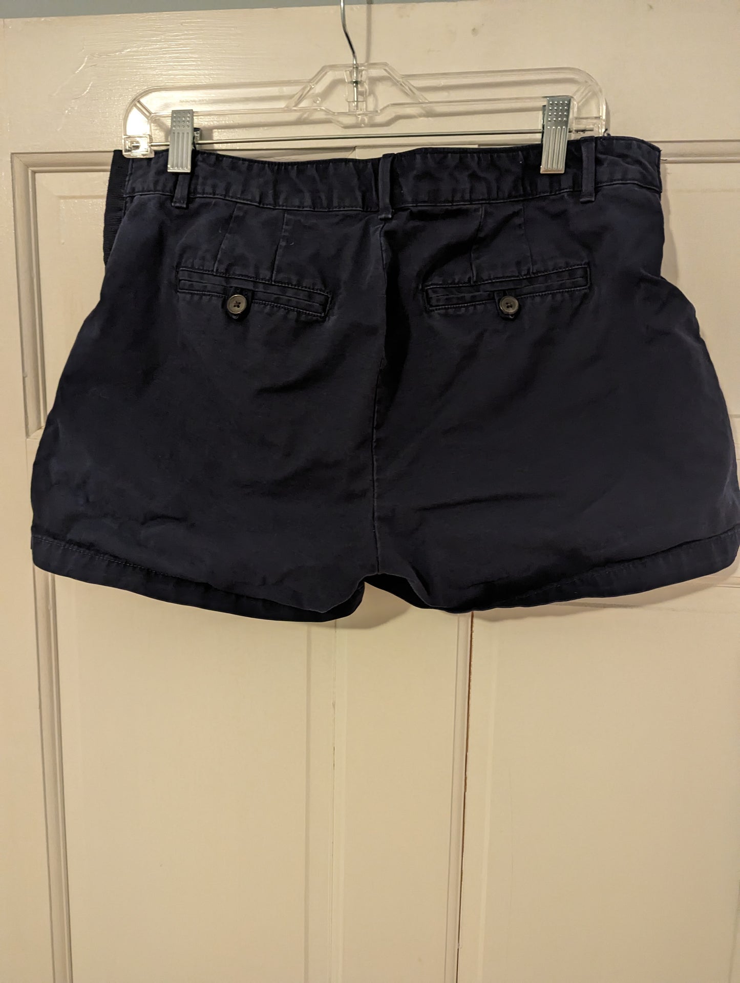 Size 29 Gap Maternity Blue Shorts - side panel, EUC