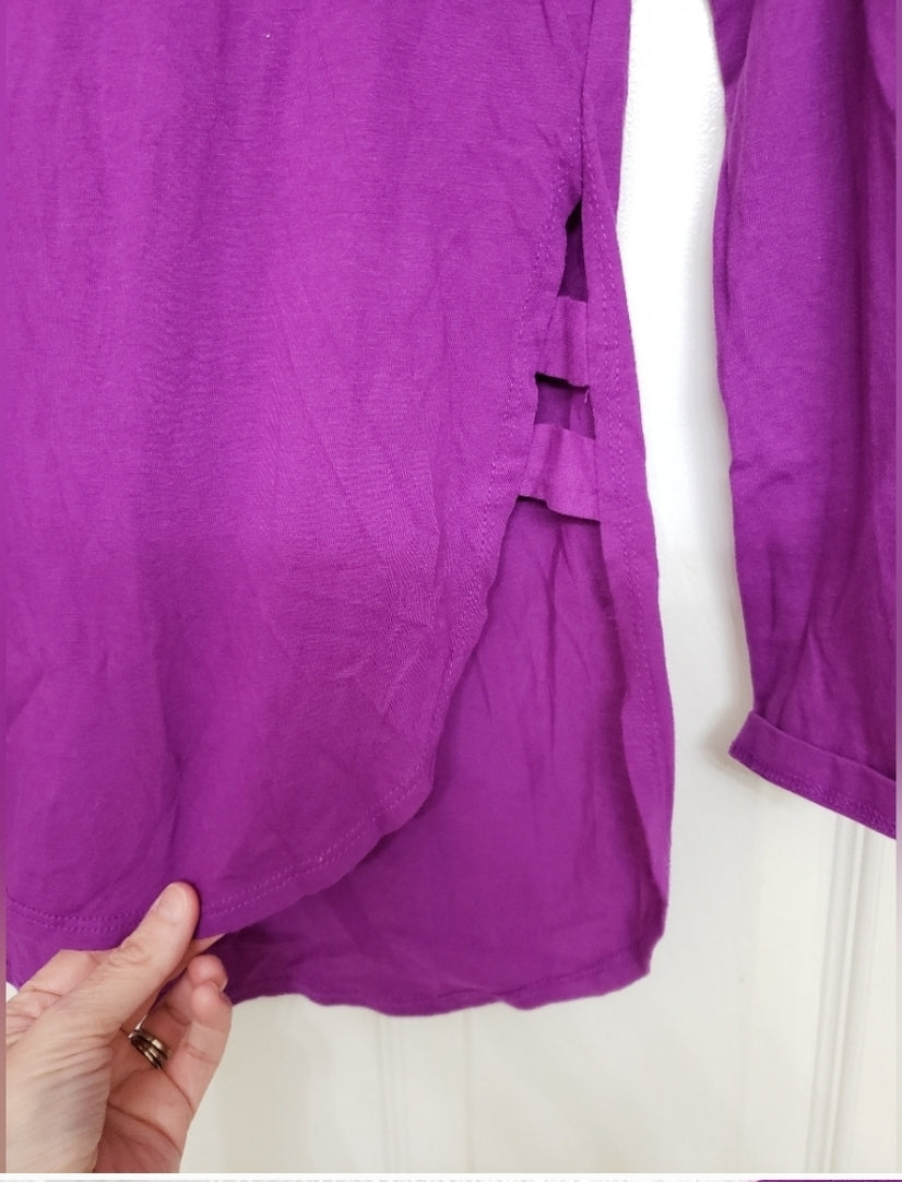 REDUCED!! #49 Fabletics Small Long Sleeve Purple Athletic Top