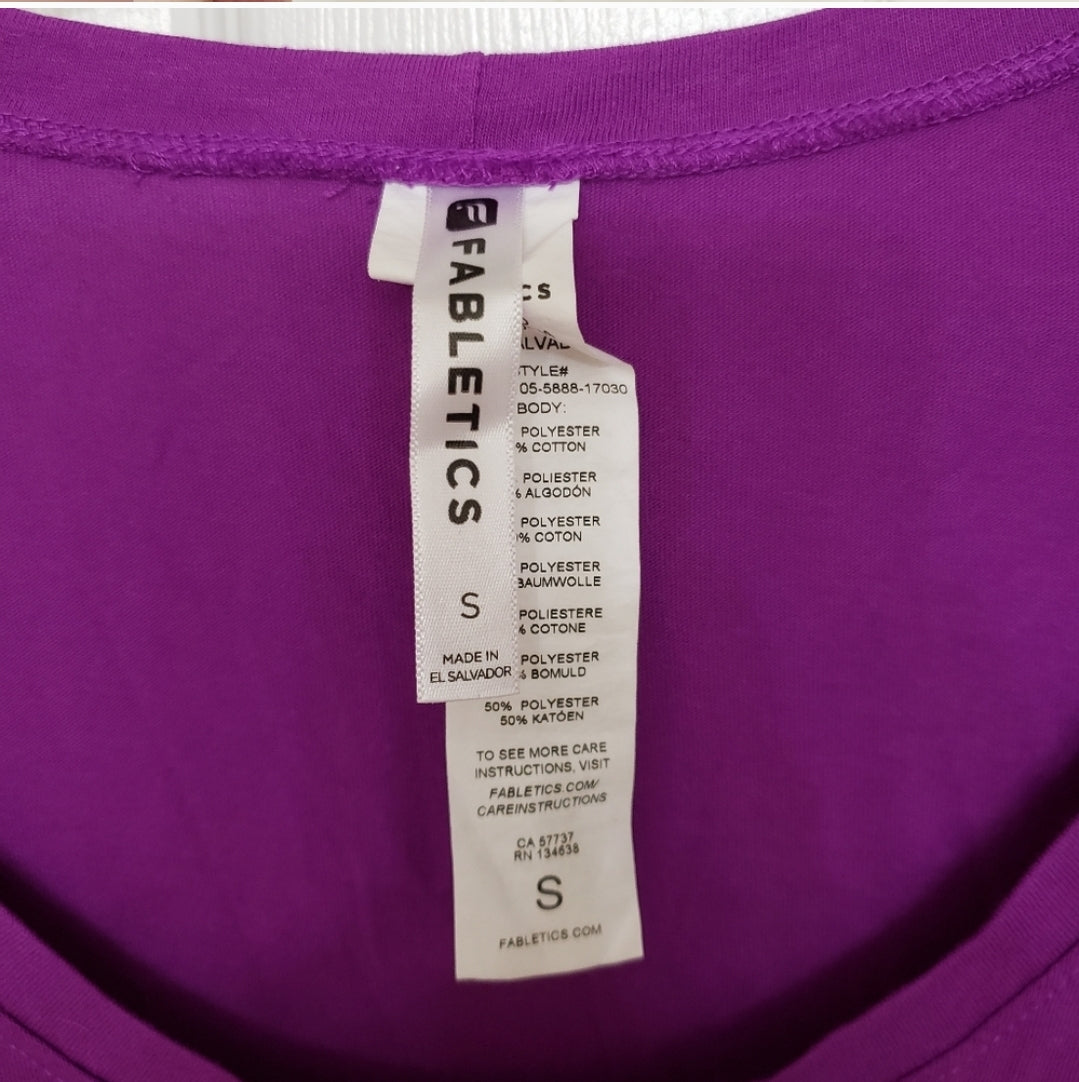 REDUCED!! #49 Fabletics Small Long Sleeve Purple Athletic Top