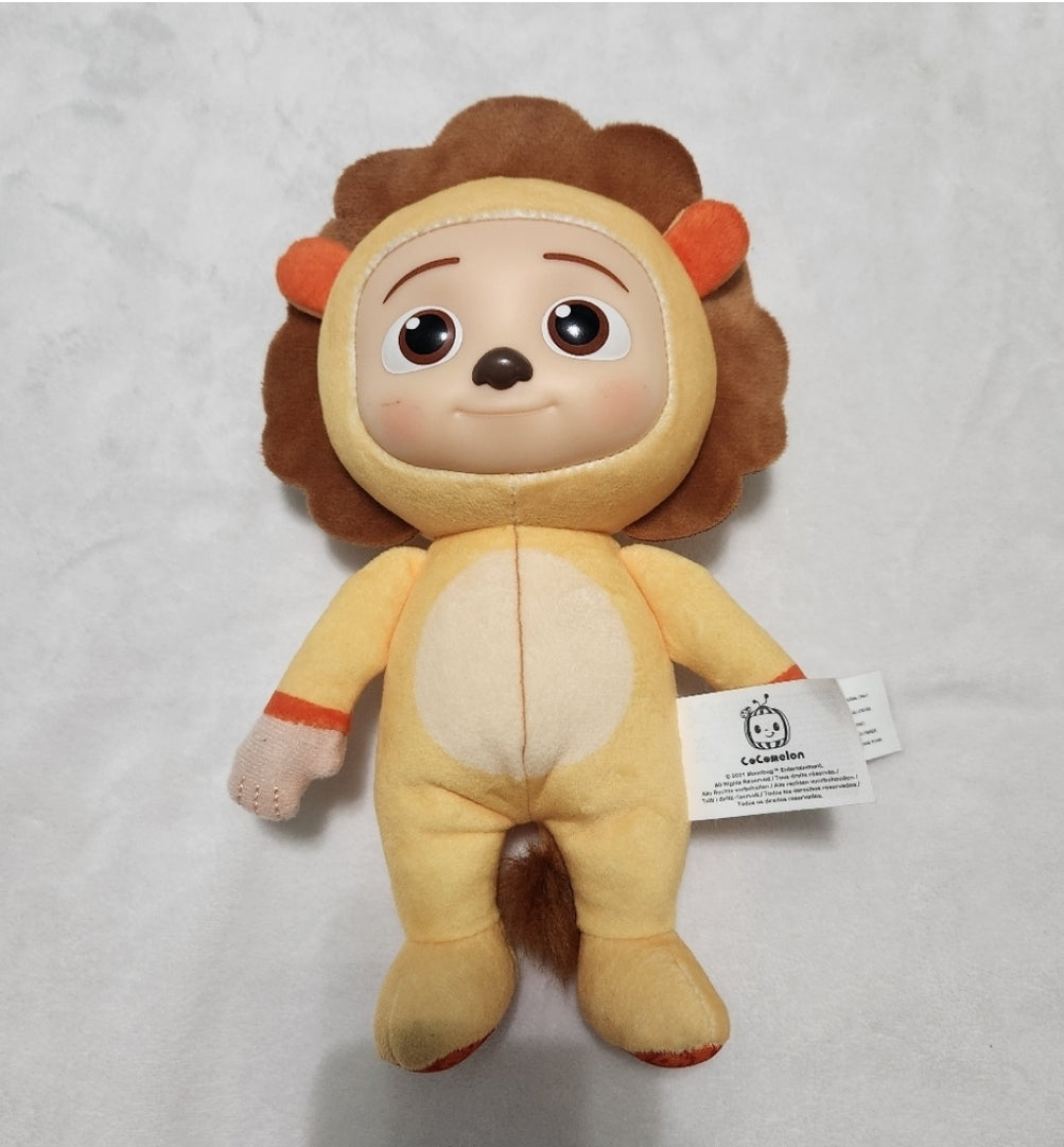 REDUCED!! CoComelon JJ Little Lion Plush Doll Plastic Face