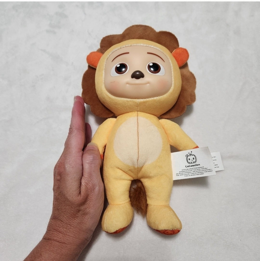 REDUCED!! CoComelon JJ Little Lion Plush Doll Plastic Face