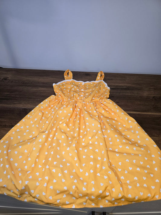 #131 REDUCED Yellow sweetheart dress sz 5 / 6