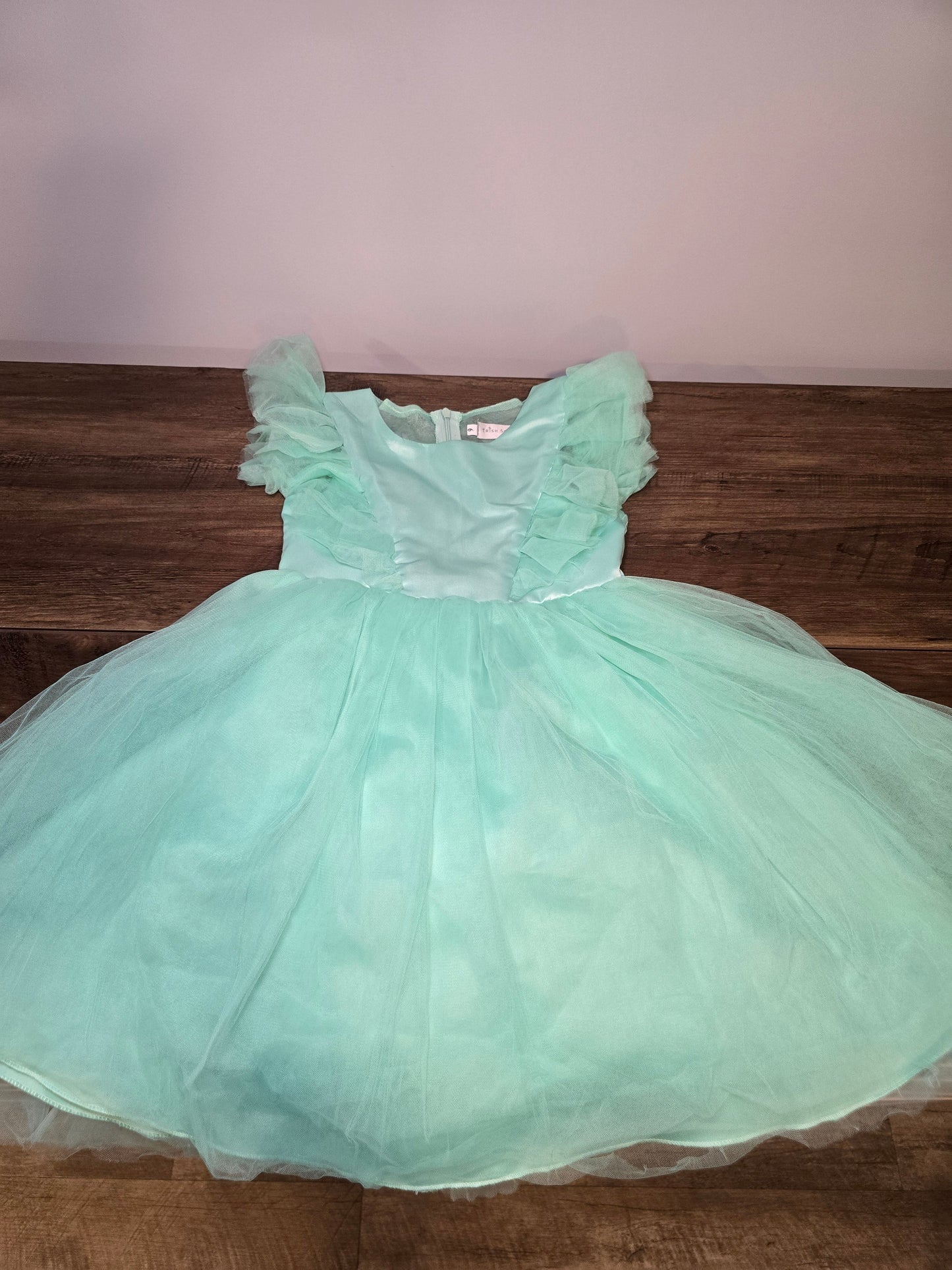 #131 REDUCED Trish Scully Milly Dress light teal sz 6